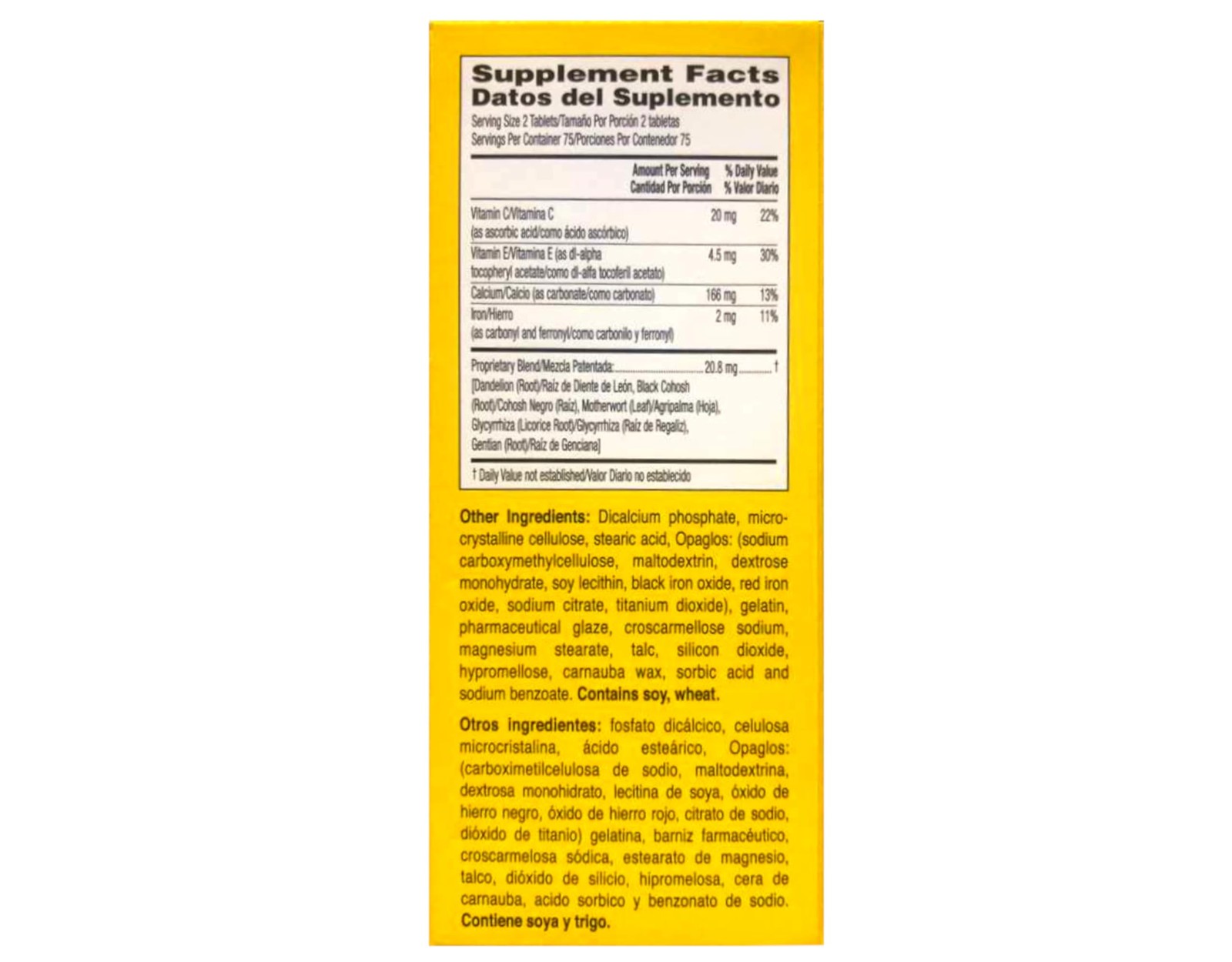 Lydia Pinkham Herbal Tablet Supplement 150 Tablets (Pack 1 Count of 2)
