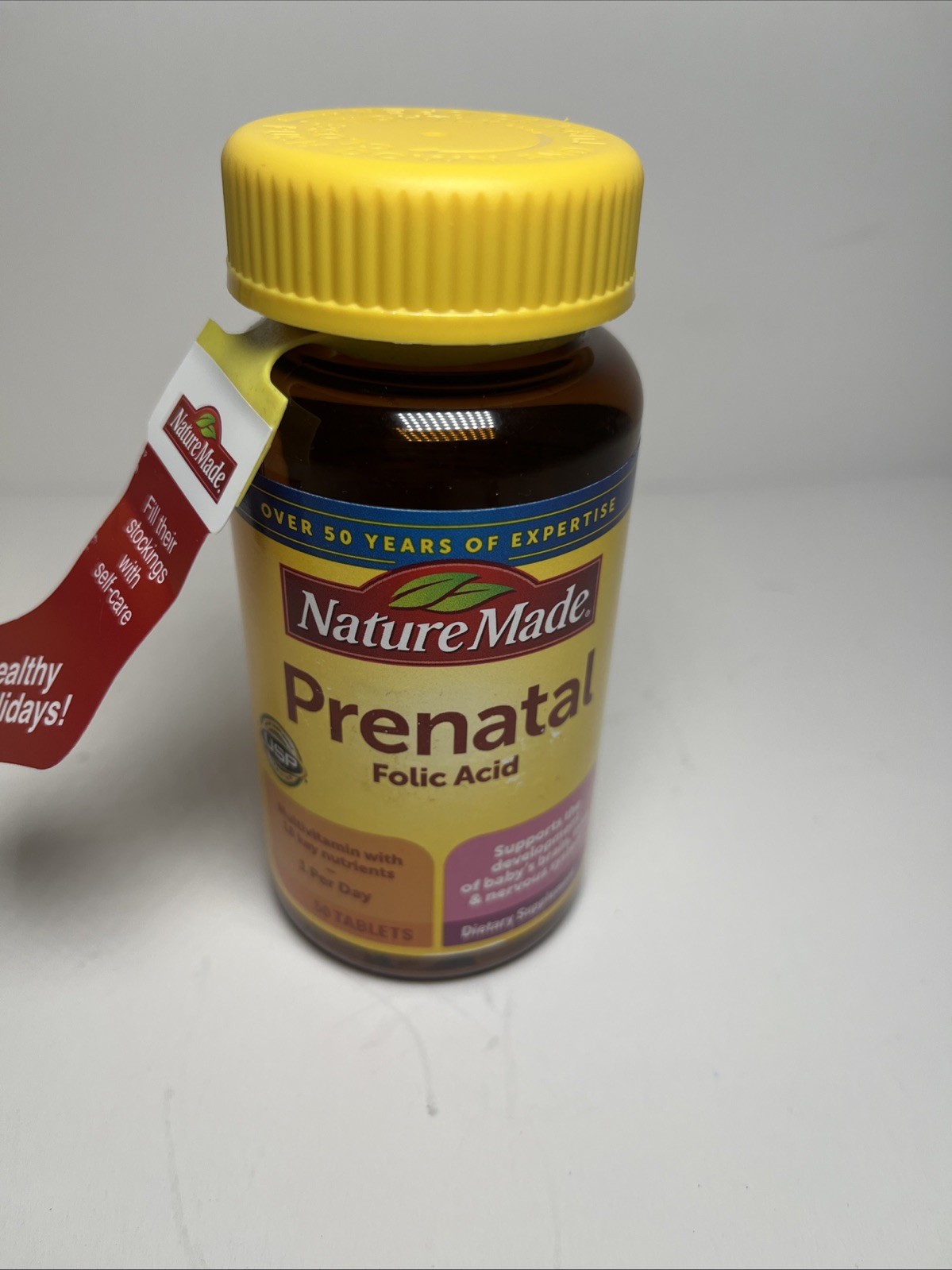 6x Nature Made Prenatal Folic Acid Multivitamin 50 Tablets (Each) EXP 05/2026