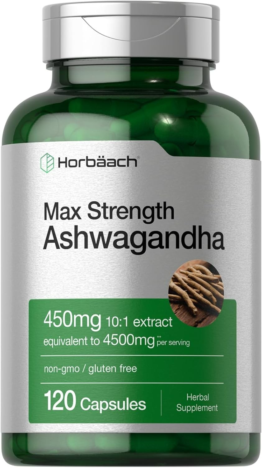 Ashwagandha Capsules | 4500 mg | 120 Count | by Horbaach……