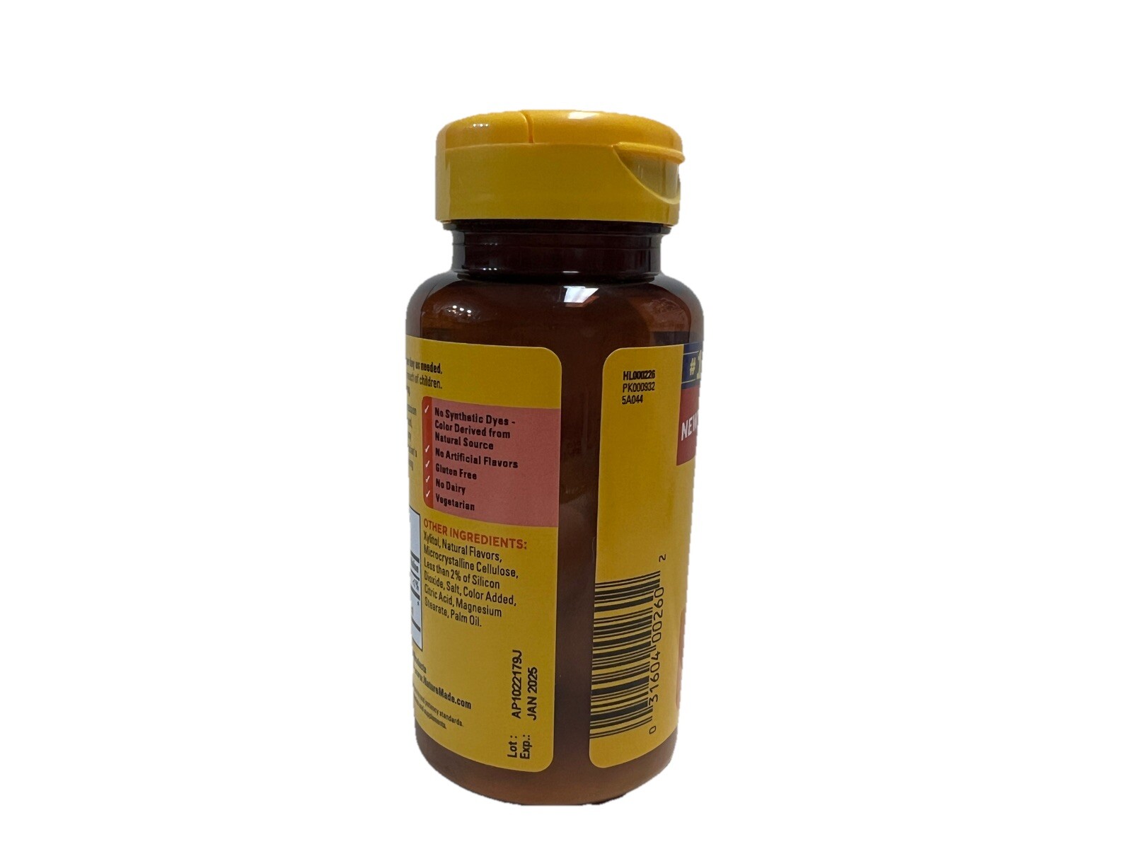 Nature Made 5-HTP Chewable -Orange Citrus 100mg 30 Tablets -New- EXP 01/2025