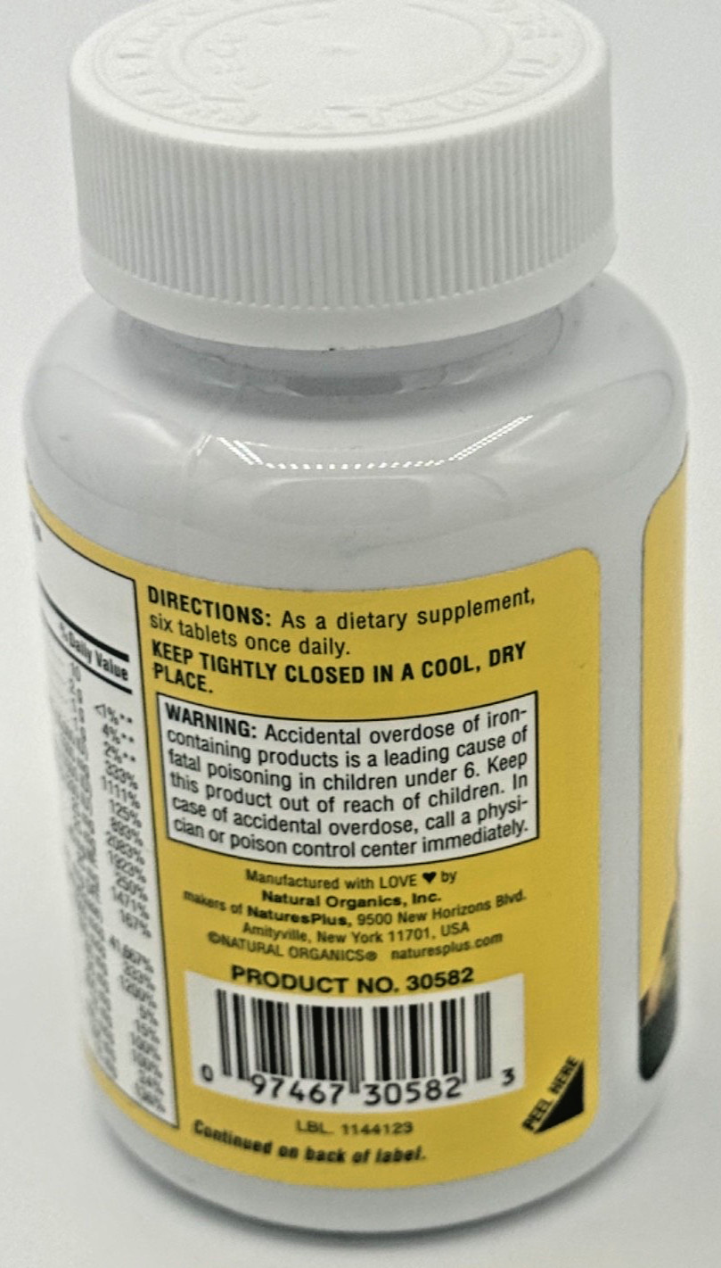 Natures Plus Source of Life Mini TabsMultivitamin & Mineral Sup 90 BB 12/2027