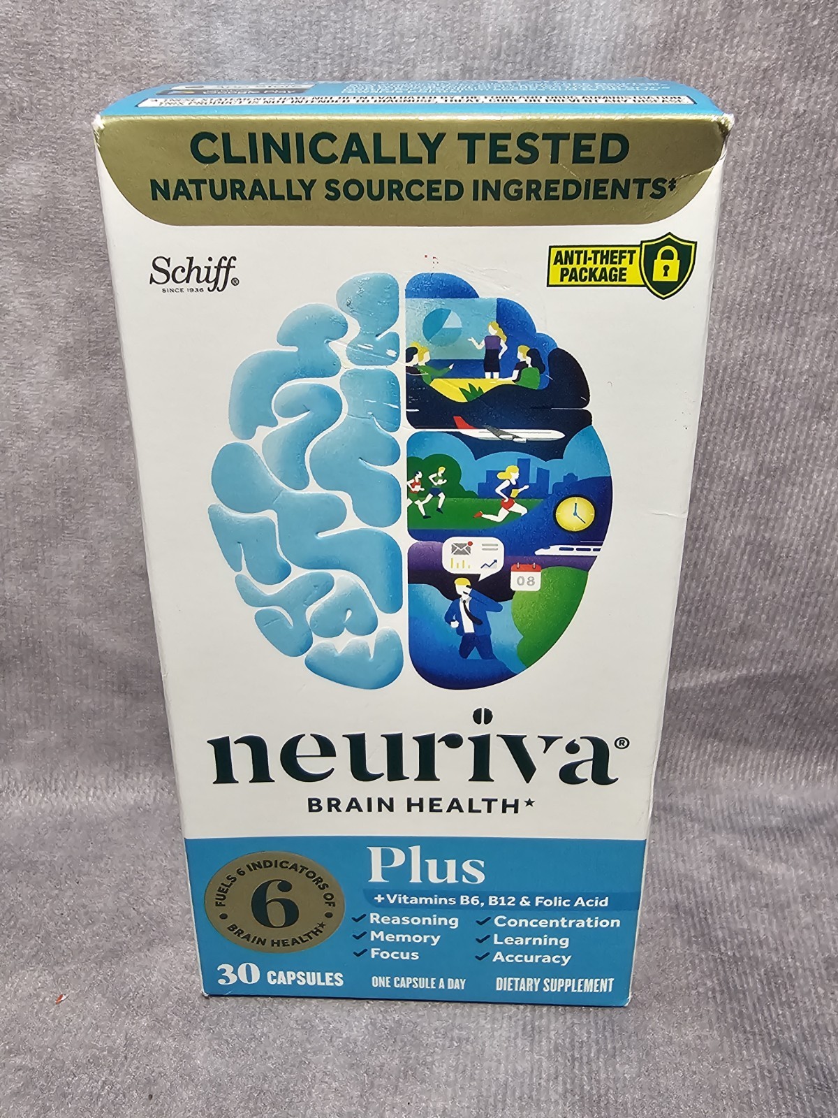 Schiff Neuriva Plus Fast-Acting Brain Performance Capsules – 30 Count Exp 09/26+