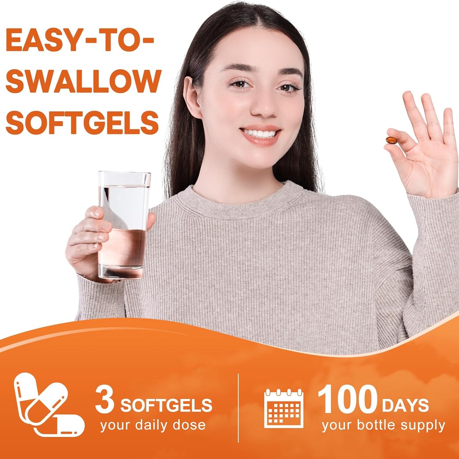 Pumpkin Seed Oil Capsules with Saw Palmetto 3000mg | 120 Softgels | Cold Pressed
