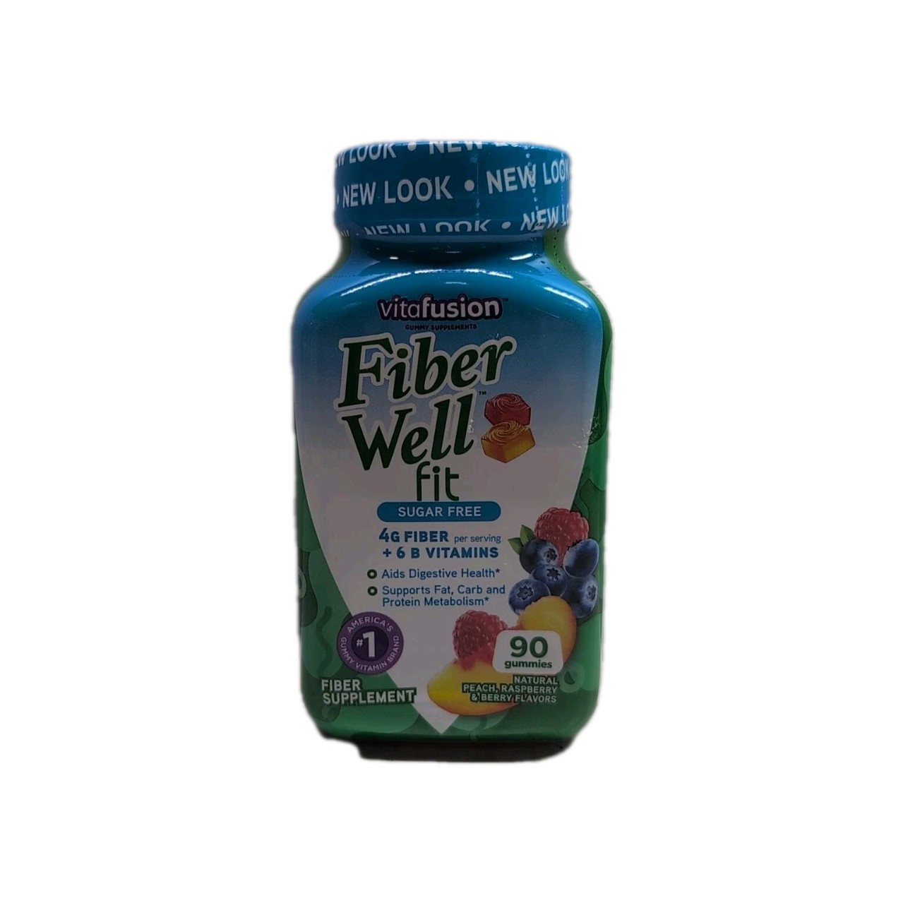 Vitafusion Fiber Well Fit Sugar Free Digestive Health 90 Gummies Exp: 01/2026