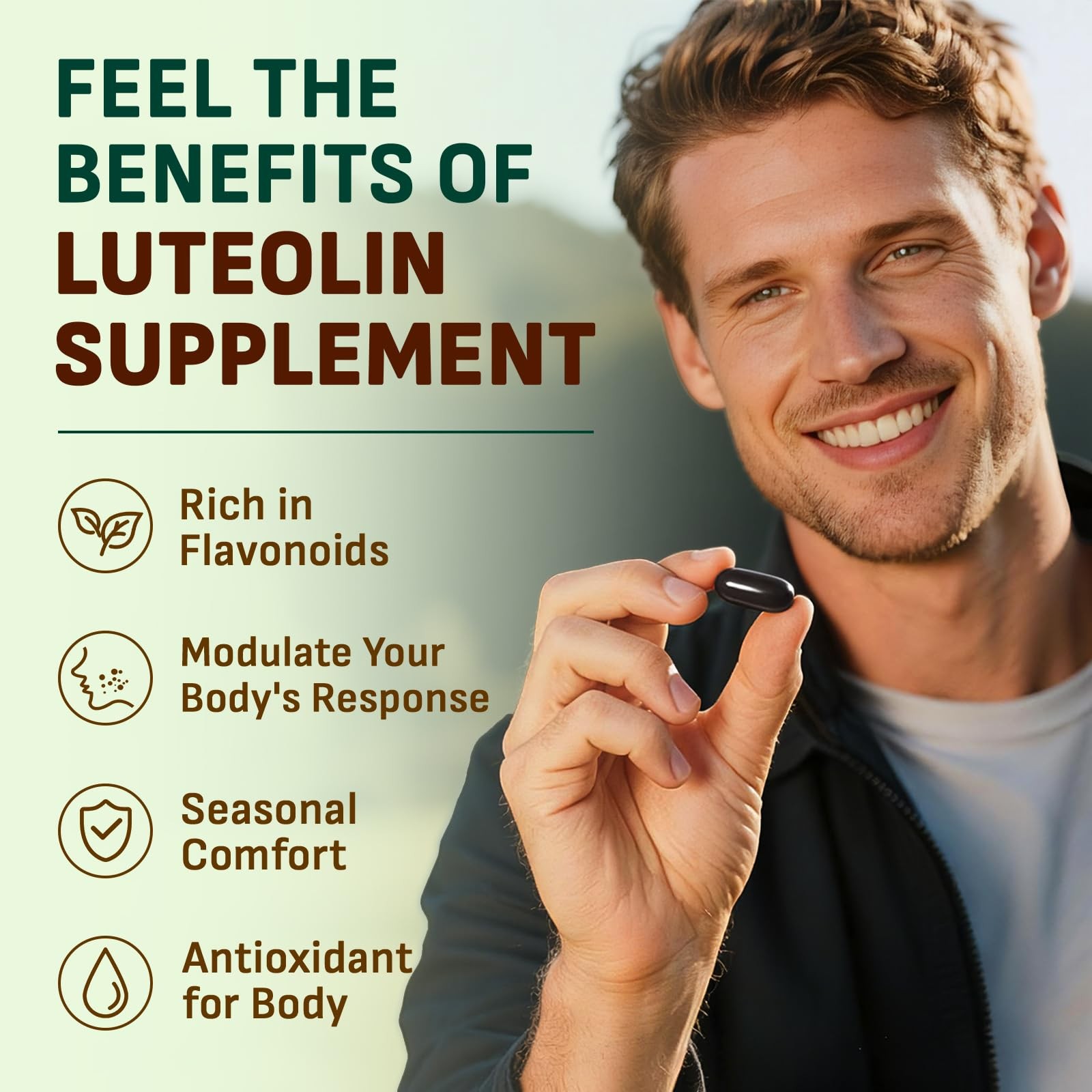 Gyumolics Luteolin 150mg Soothing Comfort Supplement 120 Softgels 2 pcs