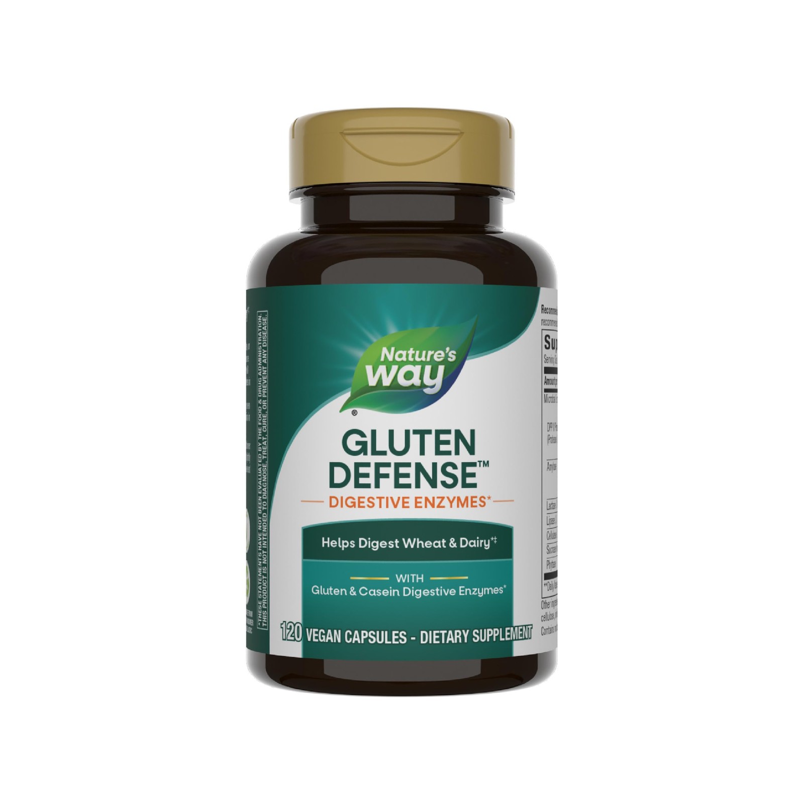 Enzymatic Therapy Gluten Defense, & Casein 120 Count (Pack of 1)