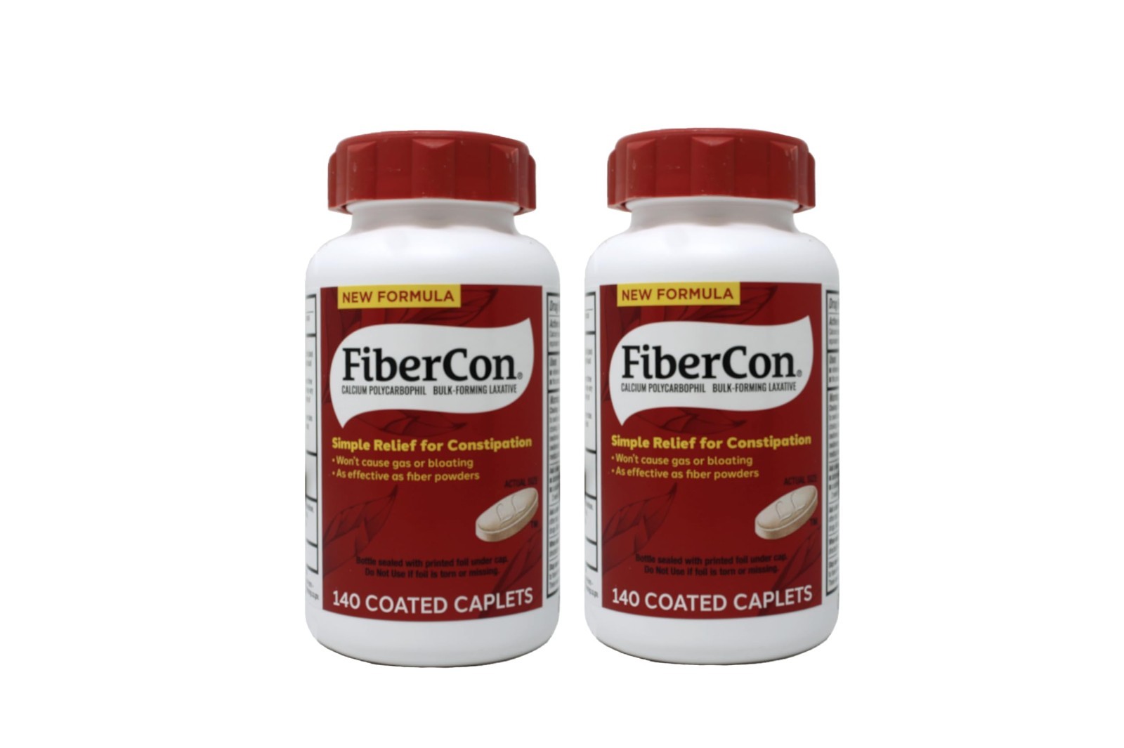 Fiber Therapy for Regularity – Calcium Polycarbophil, 2 Pack, Digestive Health