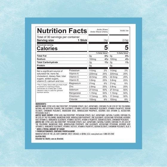 Pure Kick Arctic Variety pack Singles to Go Powdered Drink Mix 30 Count Packets