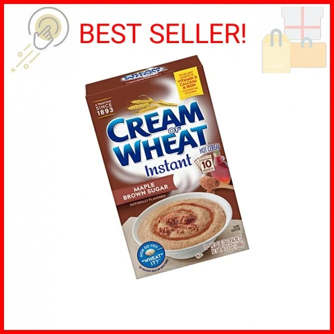 Cream of Wheat Instant Hot Cereal, Maple Brown Sugar, 1.23 Ounce, 10 Packets