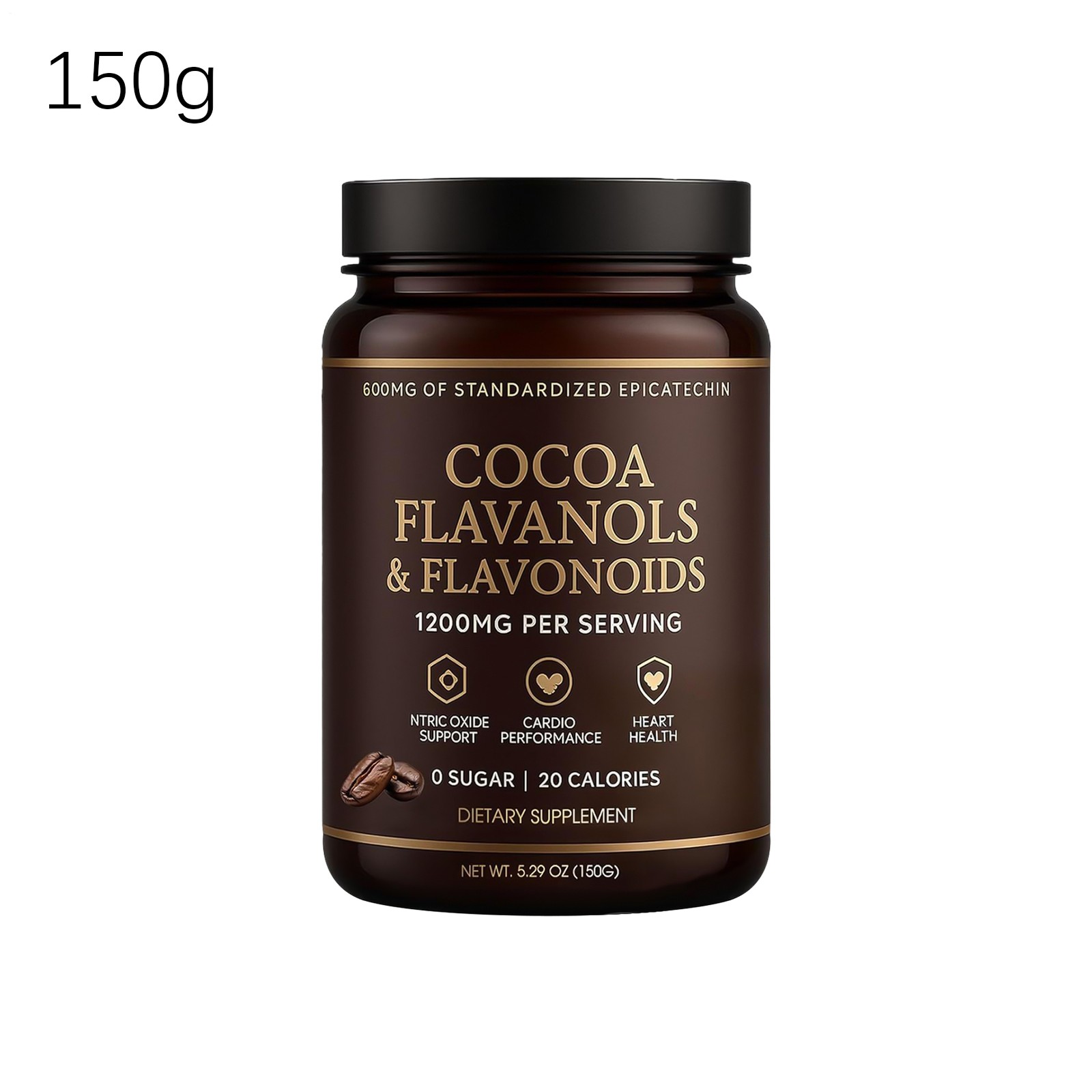 High Flavanol Cacao Powder – 1200Mg per Serving includes Cocoa Flavanols