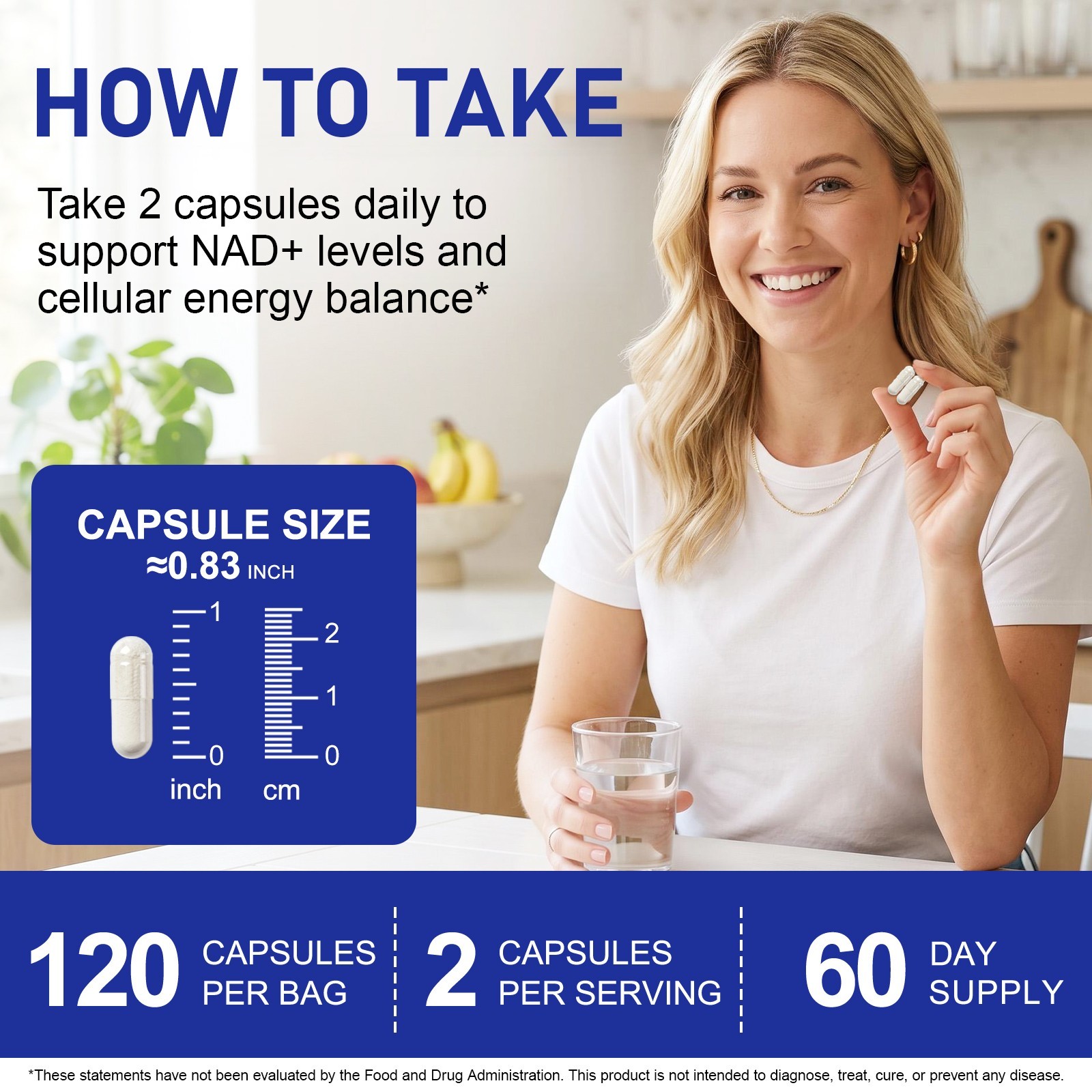 NMN Supplement, NMN Complex- 120 Veggie Capsules | High Purity NAD+ Precursor wi