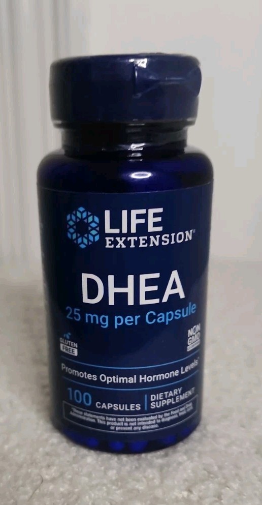 Life Extension, DHEA 25 mg, 100 Caps, Sealed