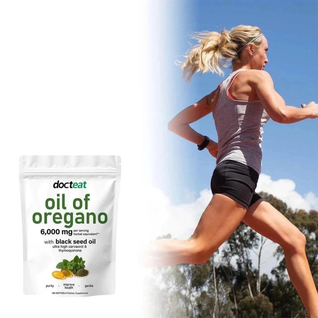 OIL OF OREGANO Softgels with Black Seed Oil – 6000mg Oregano Oil ( 2 PACK )