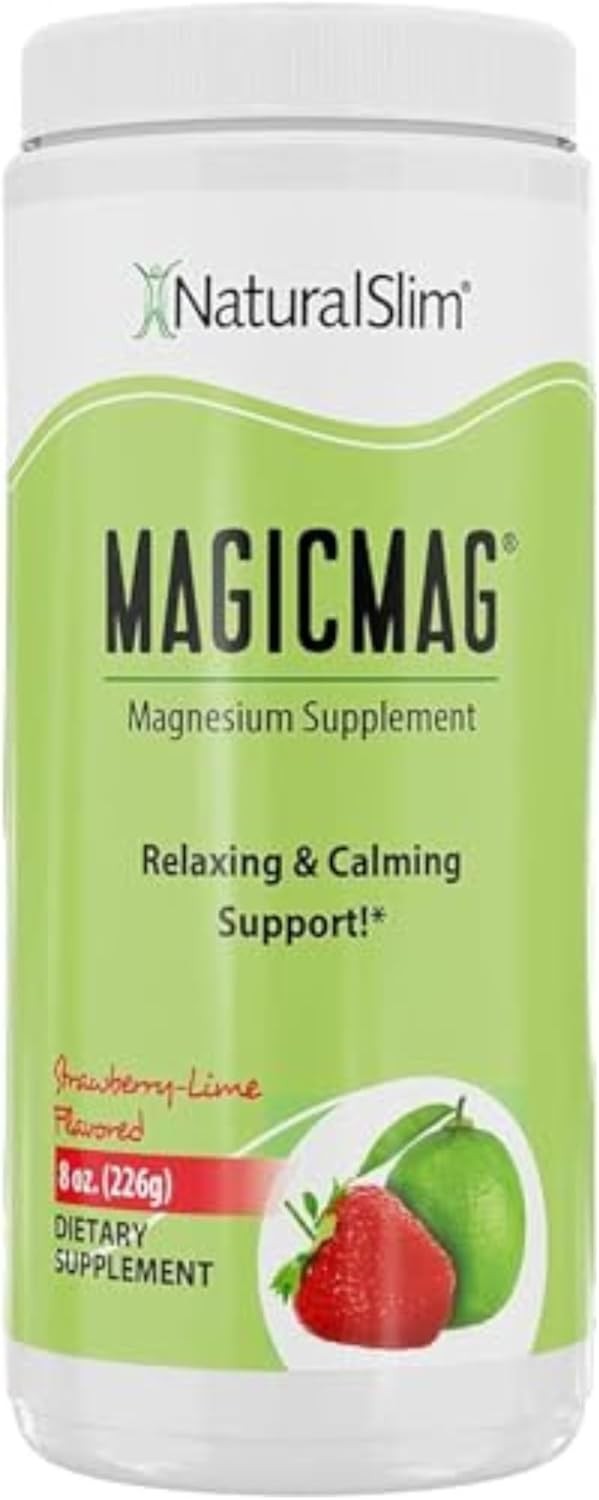 NaturalSlim Magicmag Pure Magnesium Citrate Powder – 8 Ounce (Pack of 1)