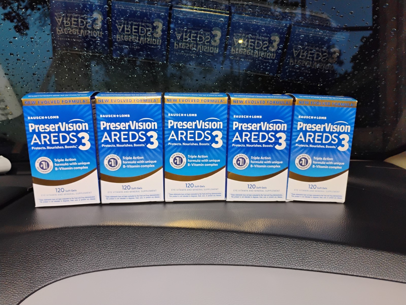 Lot Of 5 BAUSCH + LOMB PRESERVISION AREDS 3 EYE VITAMIN X5 ACTION 120×5 (600)