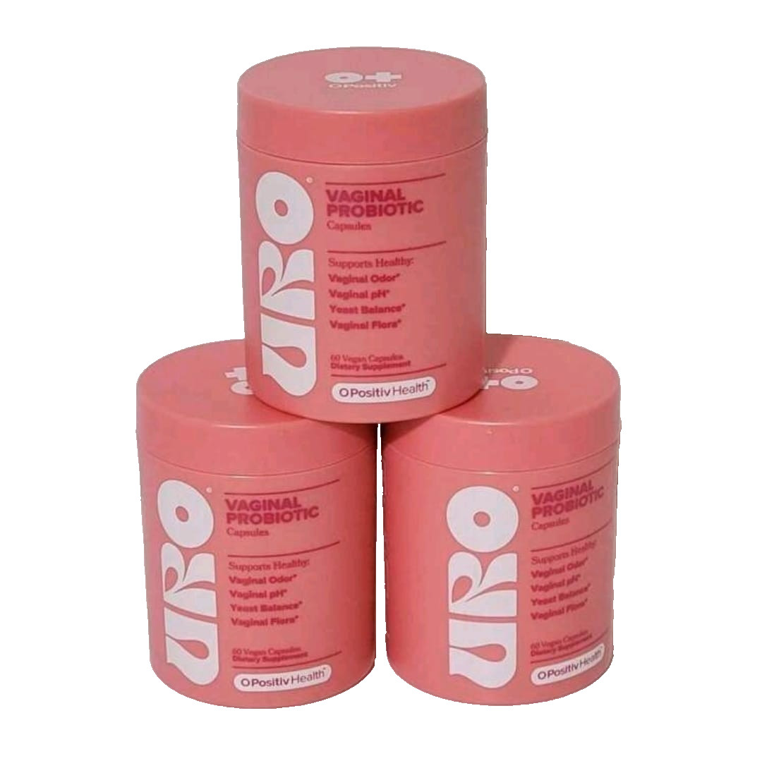 Vaginal URO Probiotics for Women pH Balance with Prebiotics 60 Count. S02