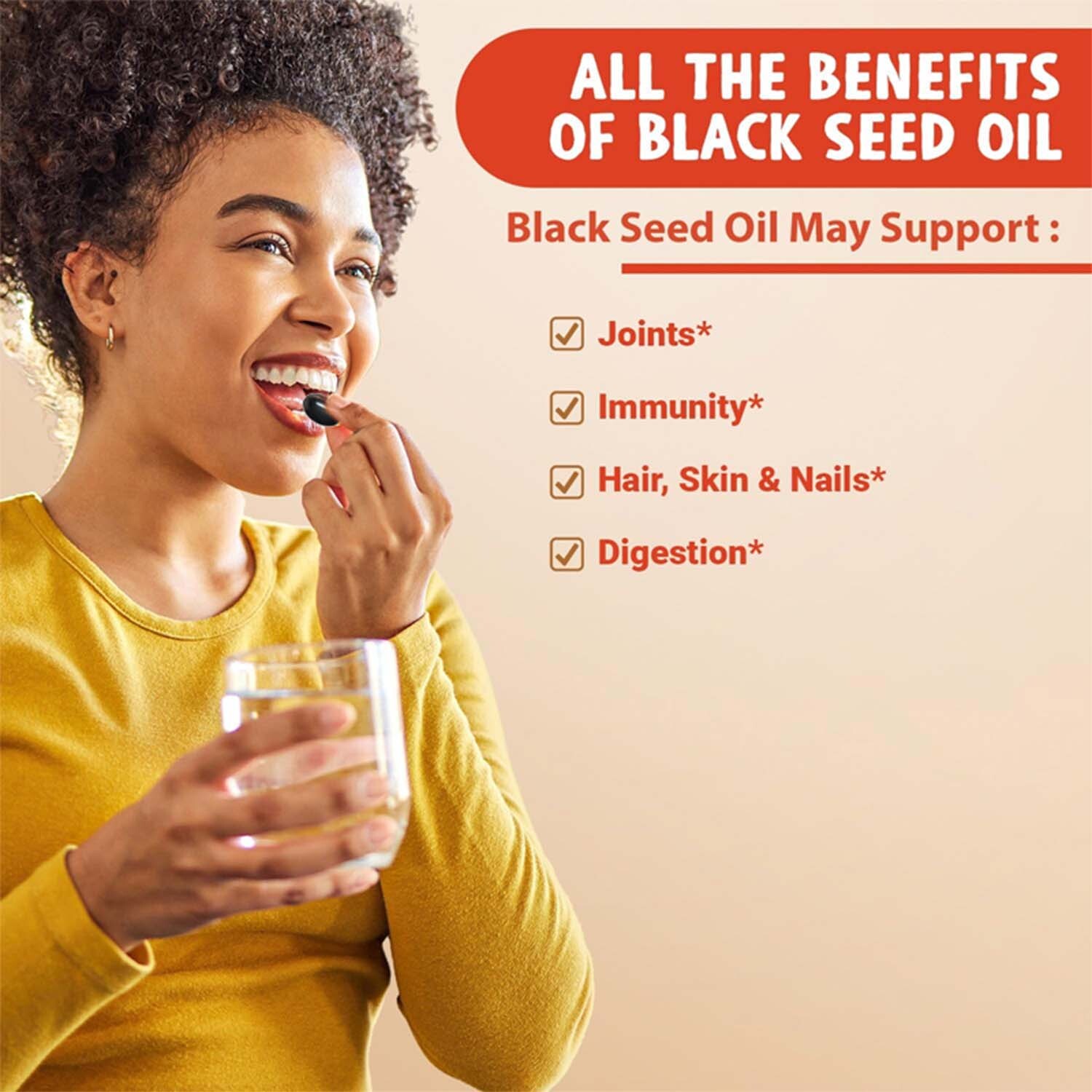 Black Seed Oil -100% Organic Pure Cold Pressed Cumin Nigella Sativa Thymoquinone