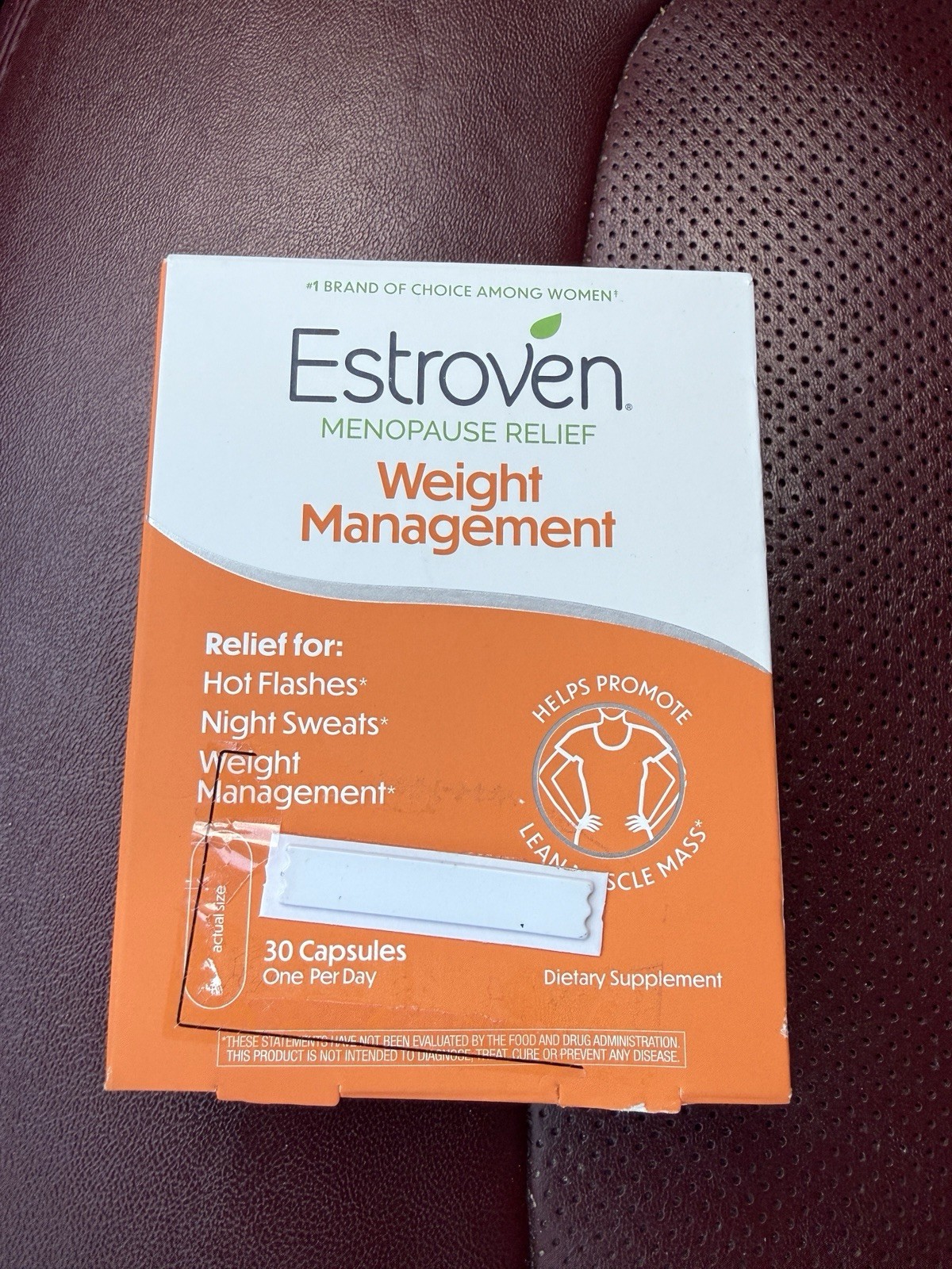 Estroven Menopause Relief Weight Management Capsule 30 Count Bb 07/2027 Sealed