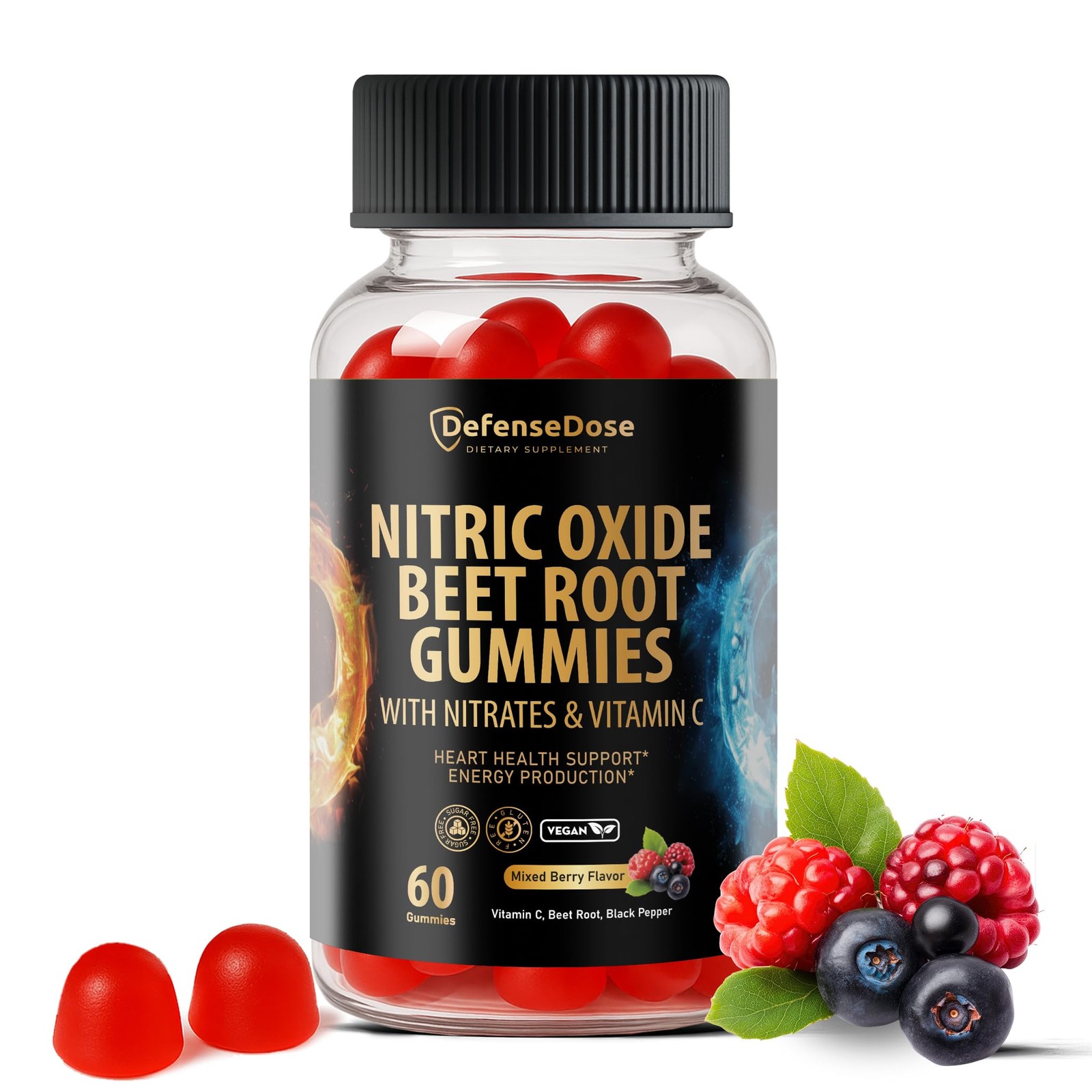 Beet Root Gummies – Advanced Nitric Oxide Blood Pressure & Heart Soft Chews S…