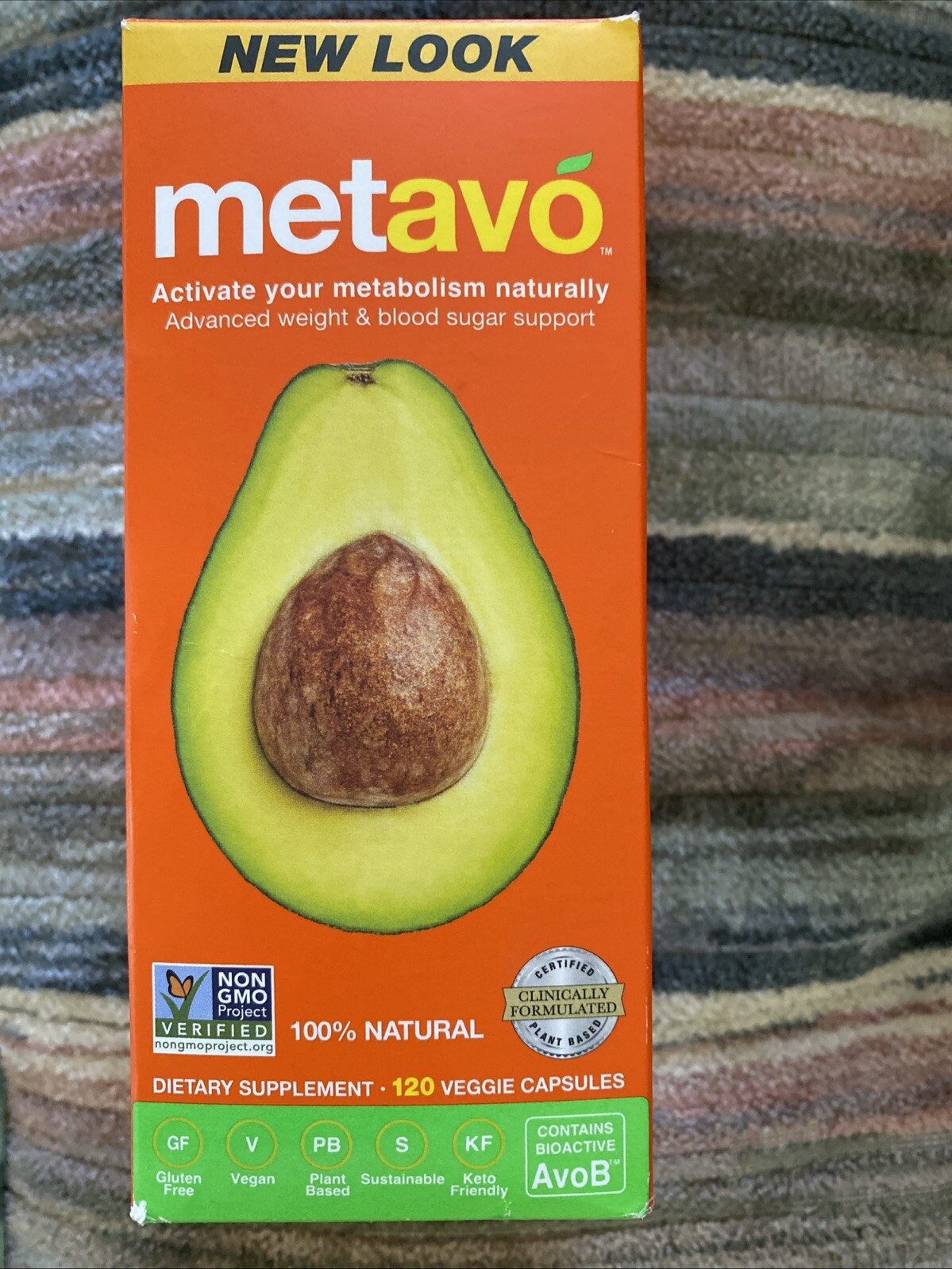 Metavo – Metabolism Booster Natural Support Avocado 120ct EXP 12/2025 Sealed