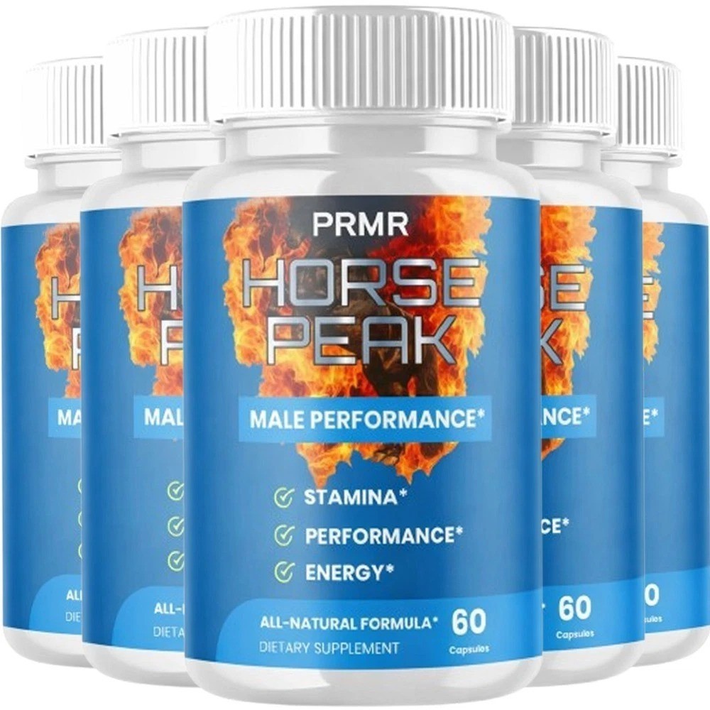 (5 Pack) Horse Peak Pills Advanced Male Support Supplement HorsePeak 300 Capsule