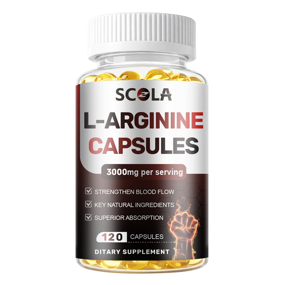 60/120PC L-Arginine 3000 MG, Extra Strength Nitric Oxide & Circulation Boost