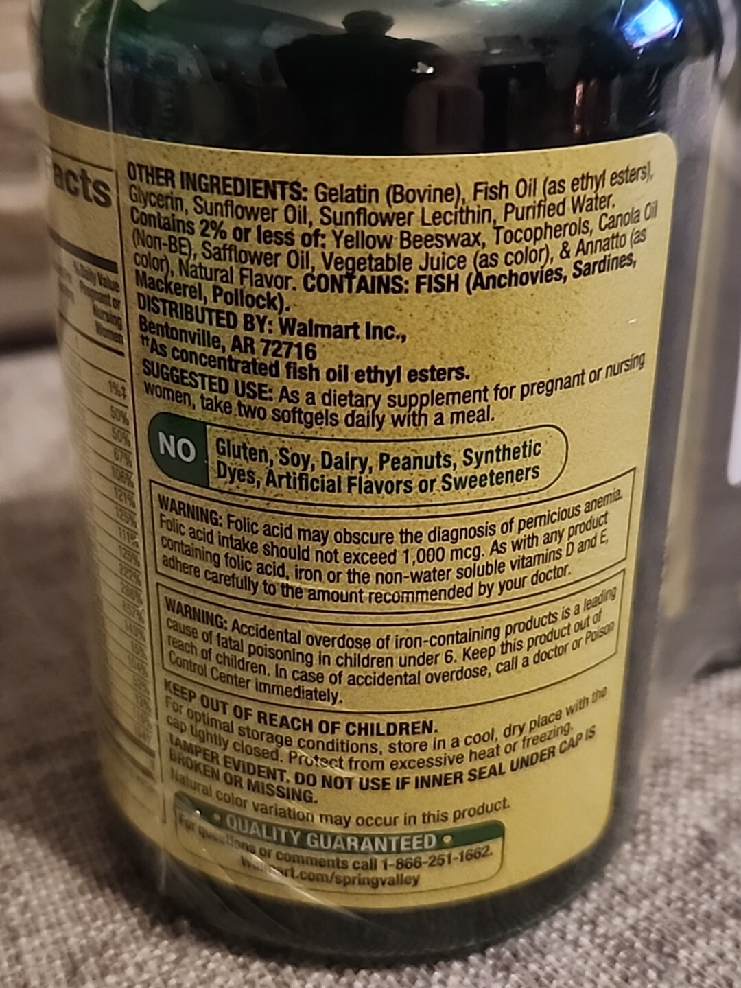 Spring Valley Prenatal Multivitamin/Multimineral 360 tabs/Lot of 3 bottles
