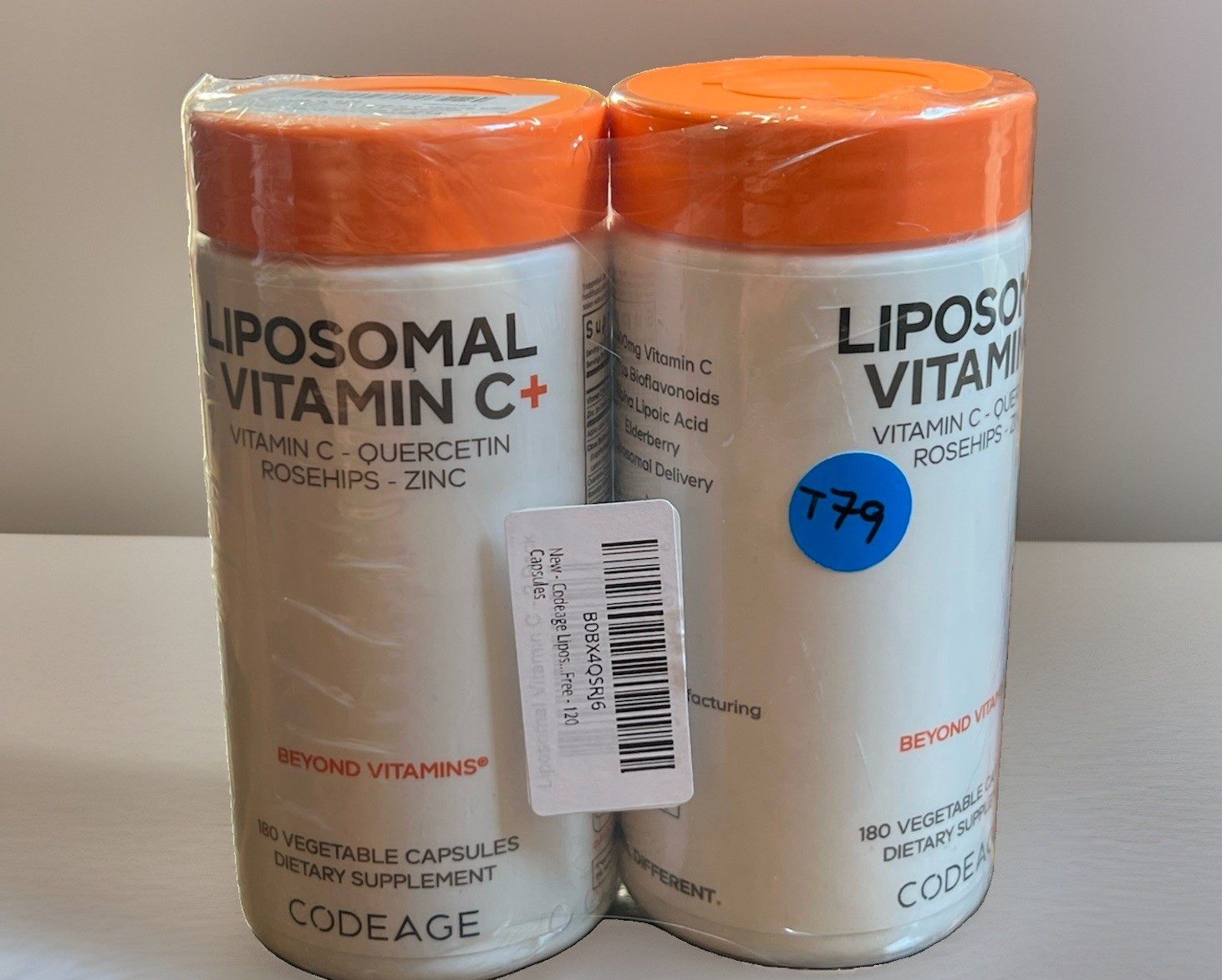 Codeage, Liposomal Vitamin C+, 2 PACK, 180 Capsules each (360 total)