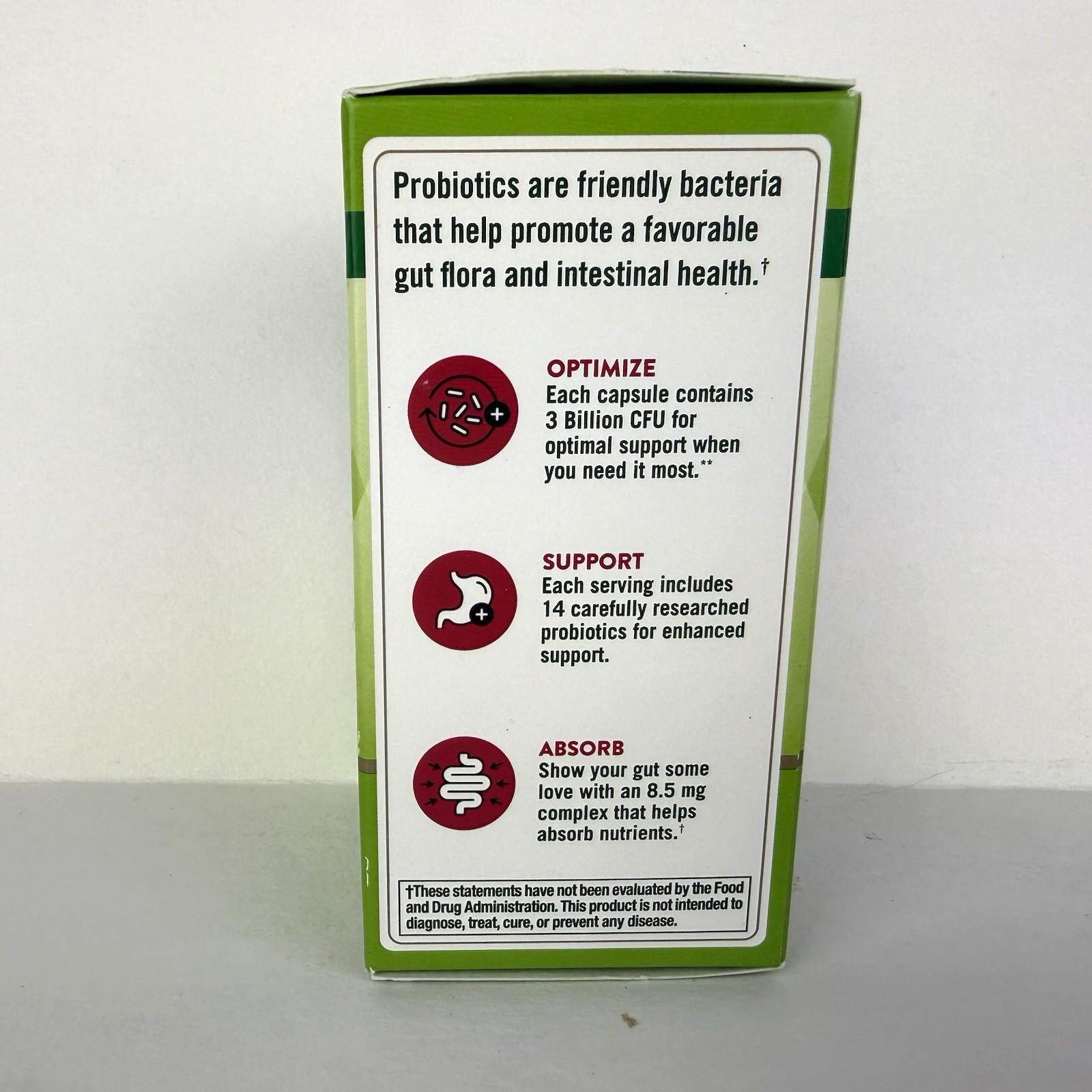 Natures Truth One Daily Advanced Probiotic-14 3 Billion CFU 60 Capsules Exp 5/27