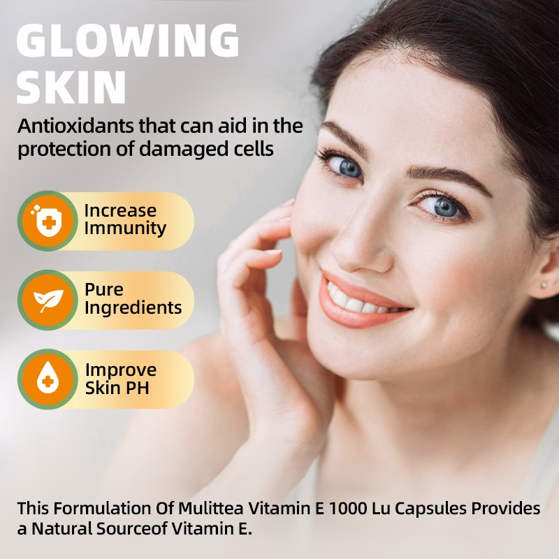 Vitamin E 1000 IU 120 Capsules – Supports Skin, Hair, Immune and Eye Health