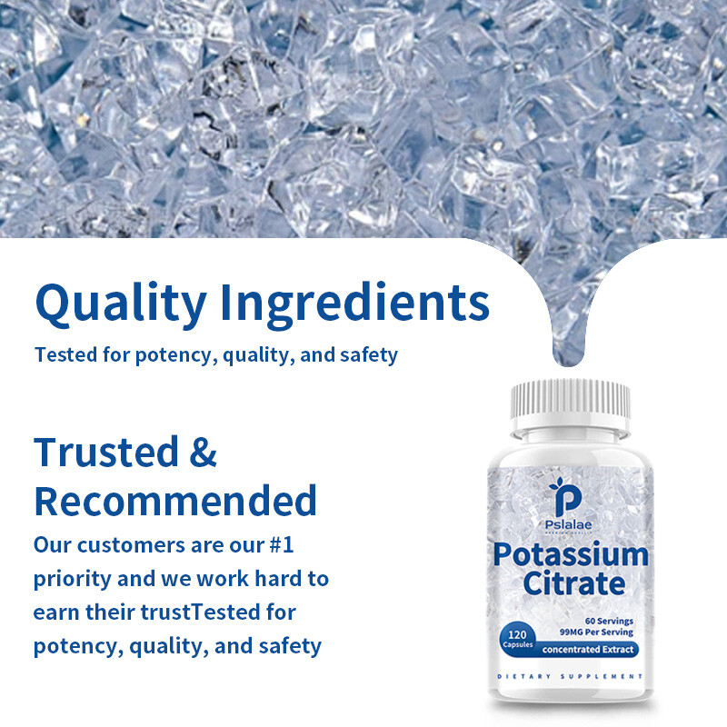 Potassium Citrate 99 mg – for Heart, Kidney, Cardiovascular, Supports Normal pH
