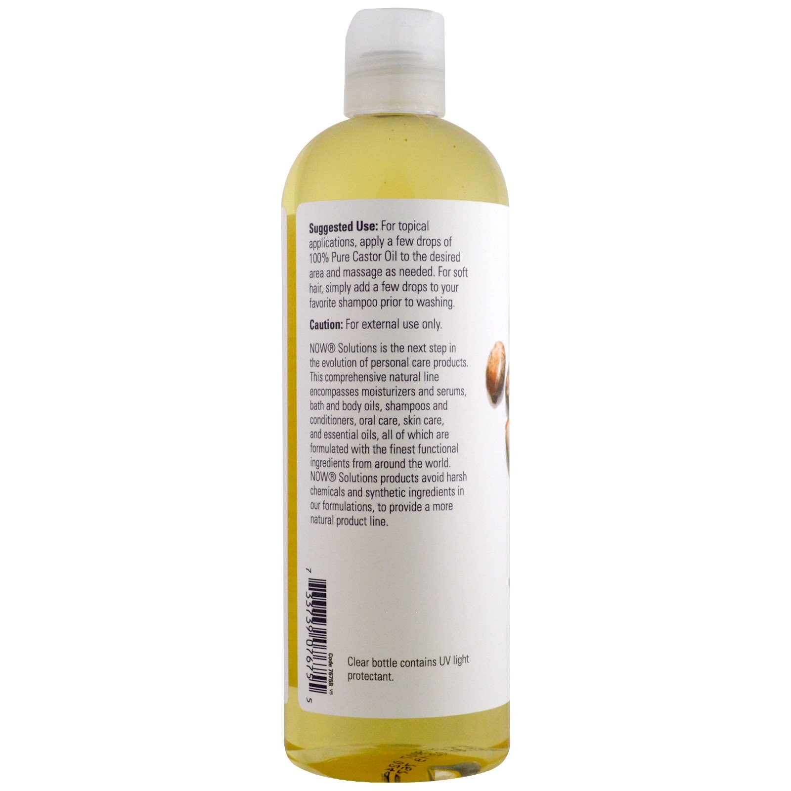 Solutions, Castor Oil, 16 fl oz (473 ml)