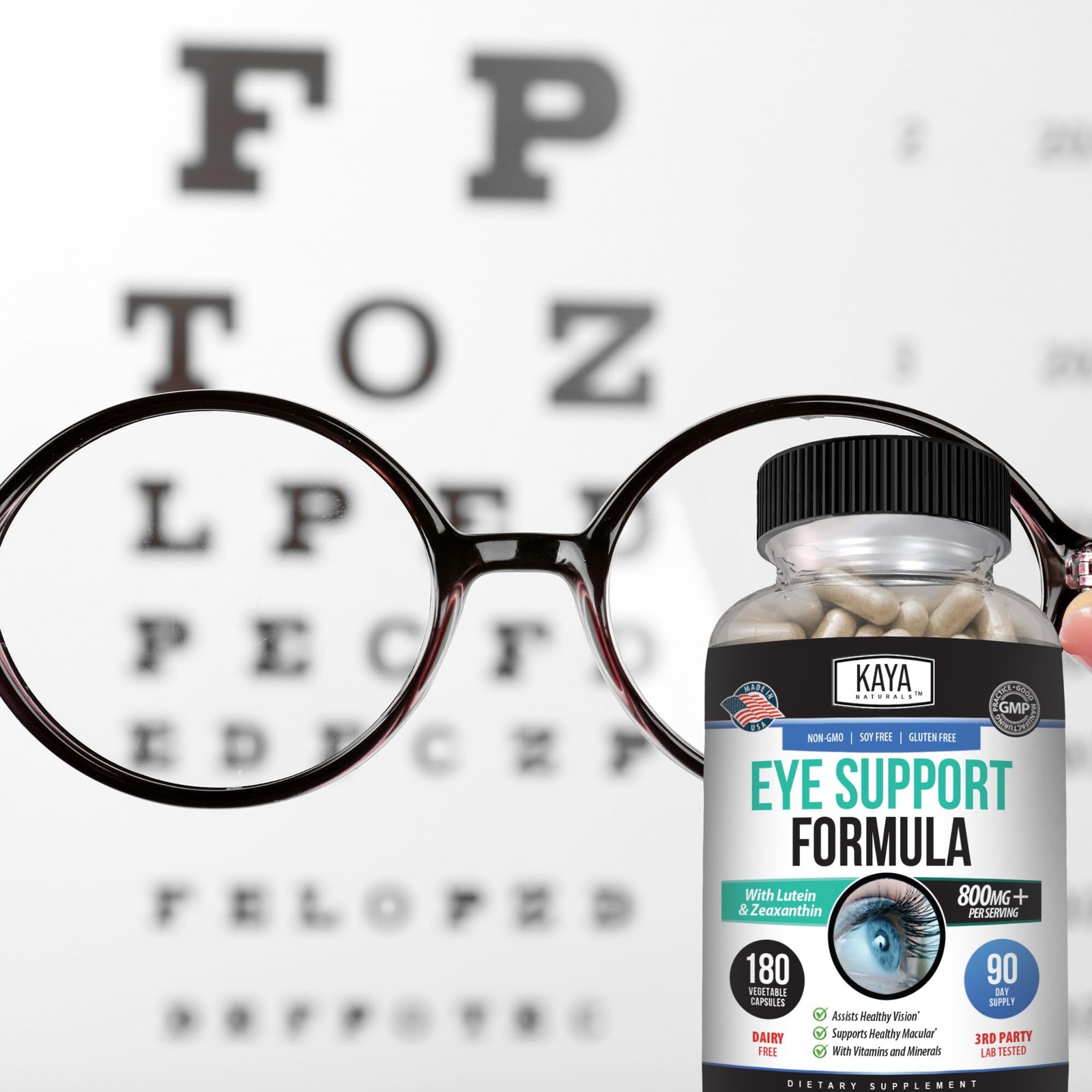 Eye Health Supplement – Lutein & Zeaxanthin – Supports Eye Strain, Dry Eyes, …