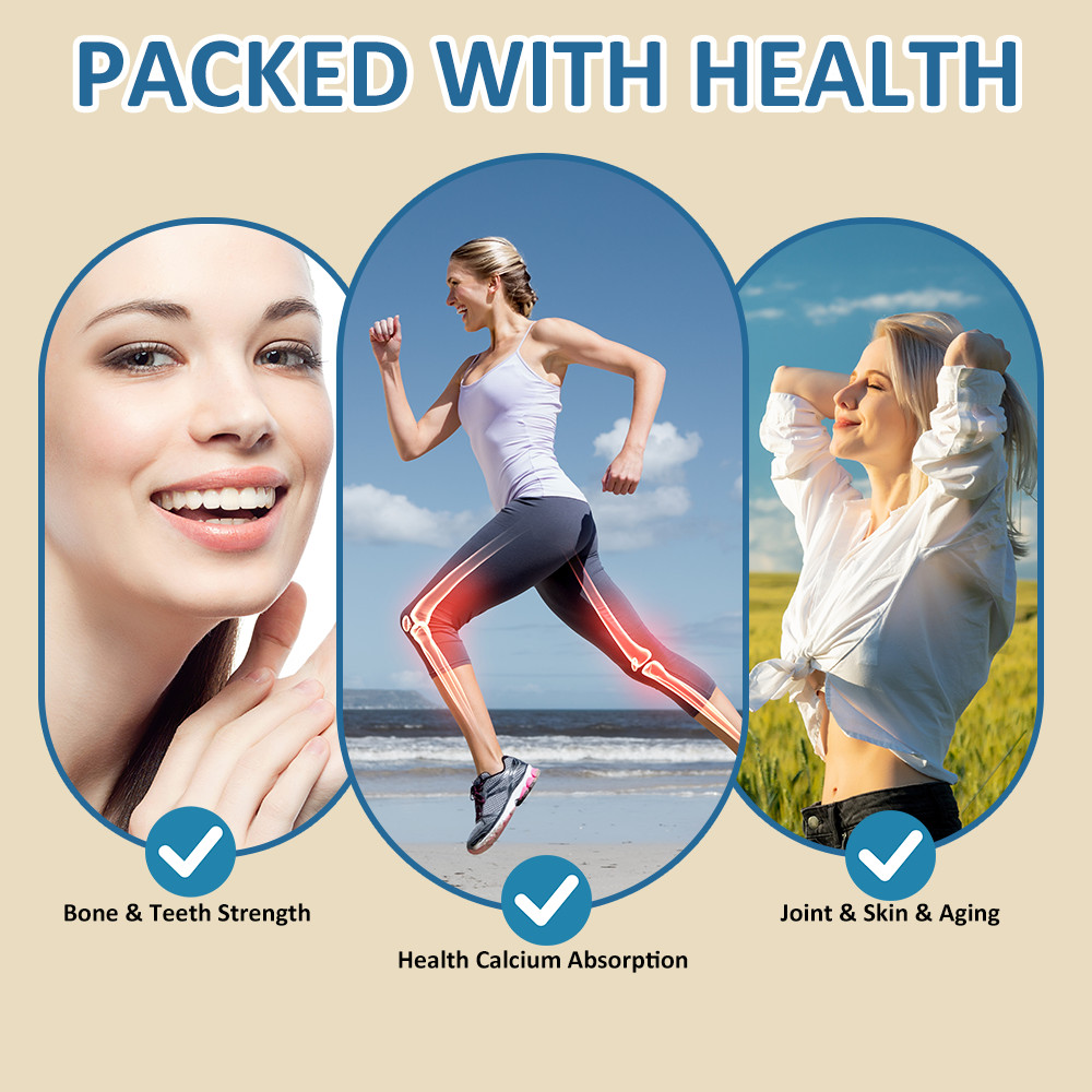 Calcium Magnesium Zinc with Vitamin D3 Capsules Bone Health Muscle Improvement