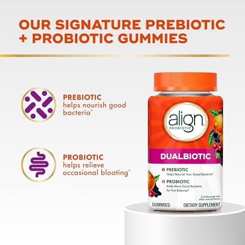 Align Dualbiotic, Prebiotics and Probiotics for Women and Men, Probiotics for