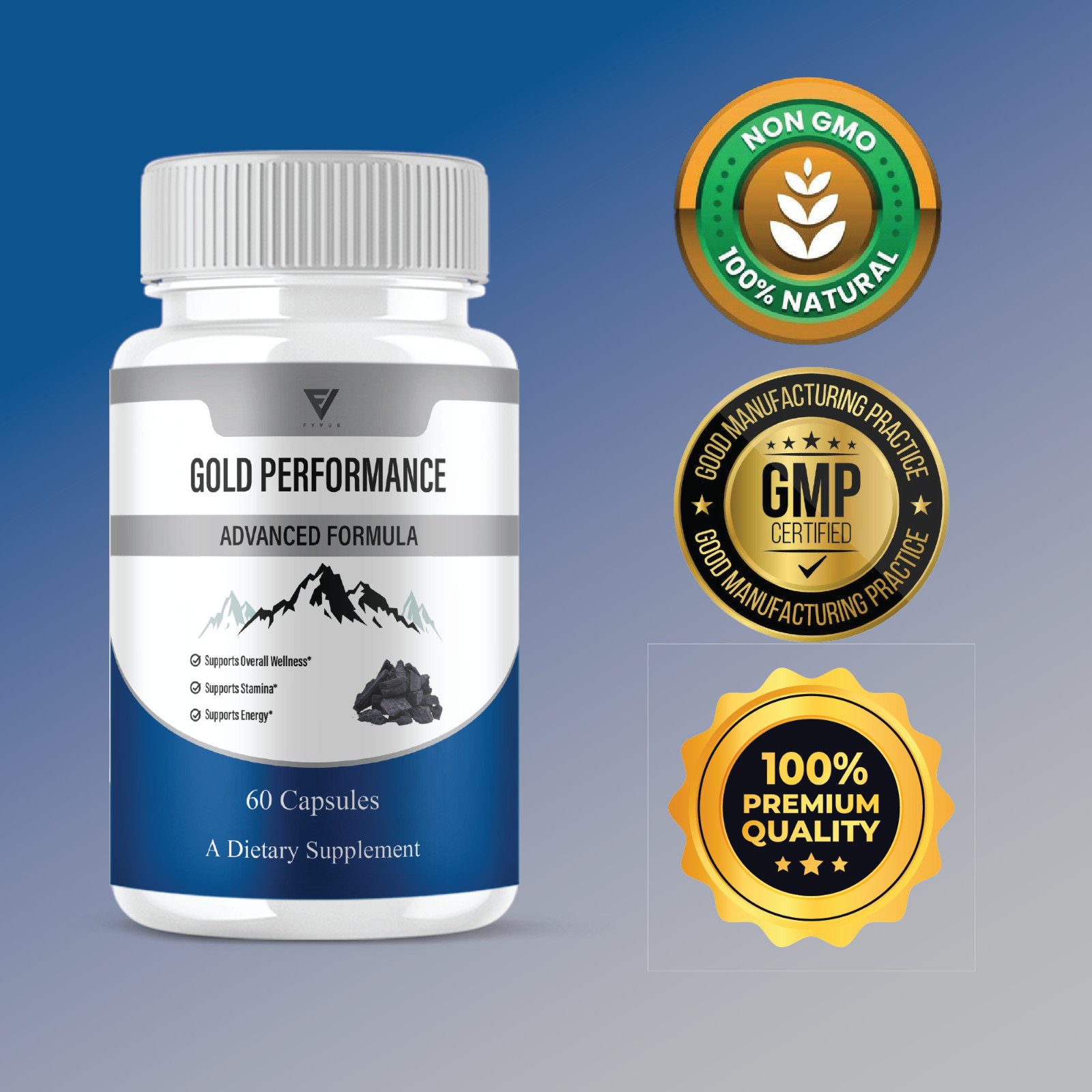 Gold Performance Capsules, GoldPerformance Daily Formula (60 Capsules)
