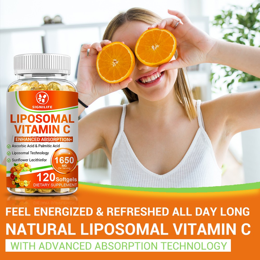 Liposomal Vitamin C 1650mg -120 Capsules – High Absorption Supplements-