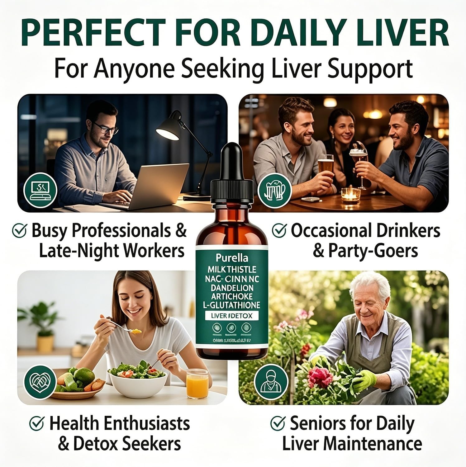 Purelia Liver Restore – Complete Support Supplement 2 Fl Oz (Pack of 1)
