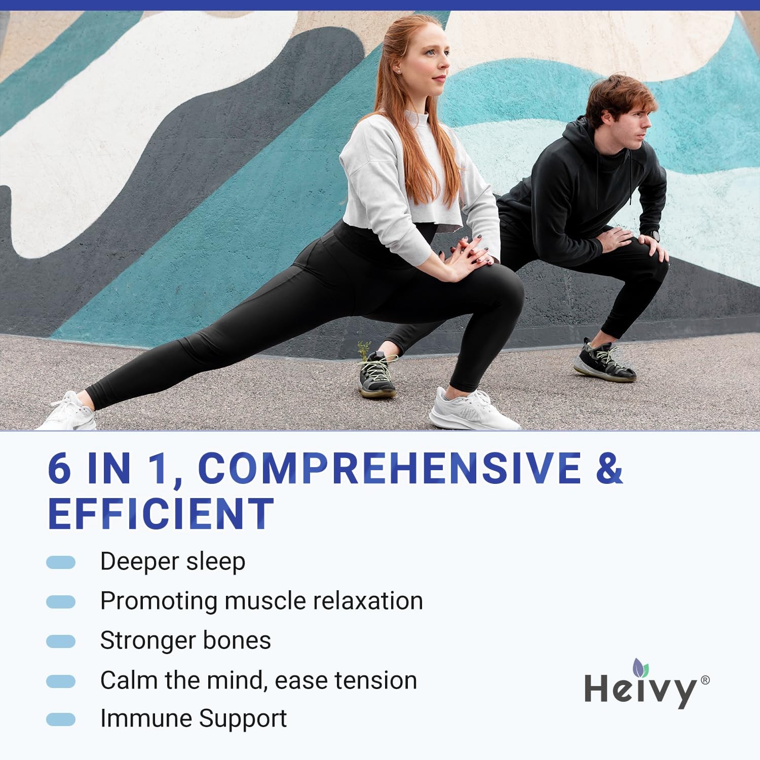 Heivy Multi Magnesium Complex 320mg for Women Men, 120 Count (Pack of 1)