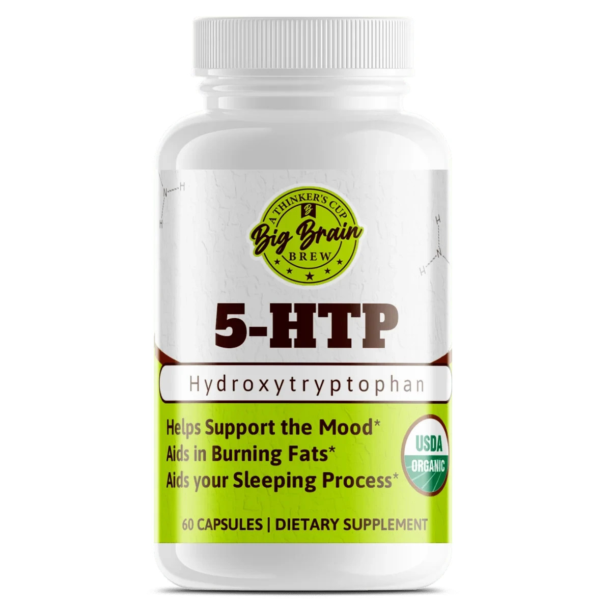 5-HTP 200mg Mood & Sleep Support Dietary Supplement 60 Capsules