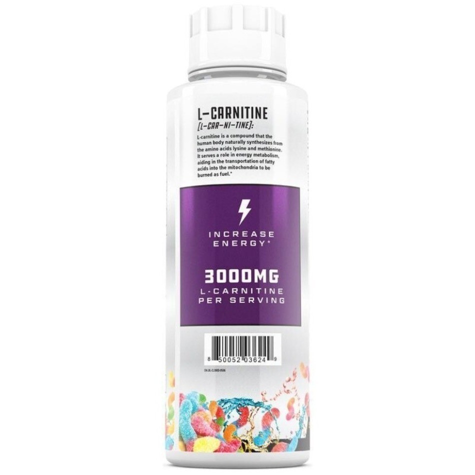 Cutler Nutrition Liquid Carnitine 3000mg Sour Candy 31 Servings various flavors