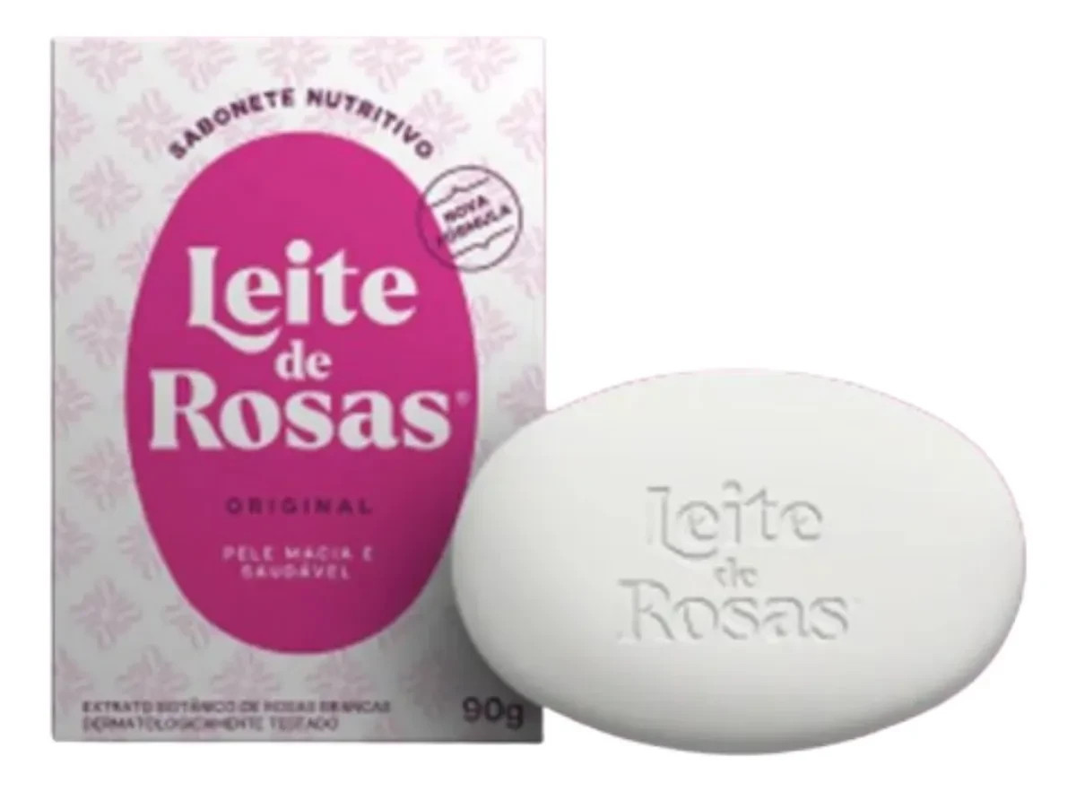 Leite de Rosas – Tradicional – Kit de Sabonetes em Barra (3 x 90Gr) – (3x 3.2Oz)