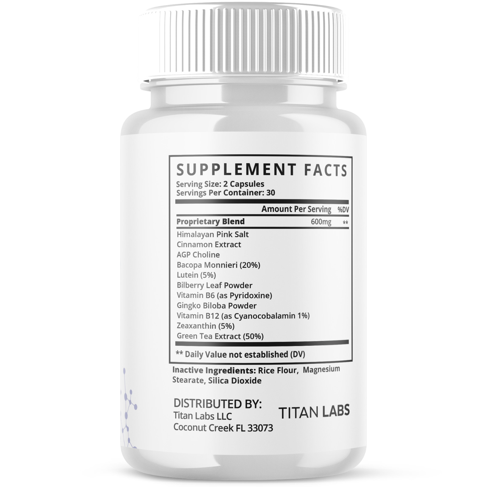 (1 Pack) Neuro Mind Pro Nootropic Natural Brain Formula Supplement 60 Capsules