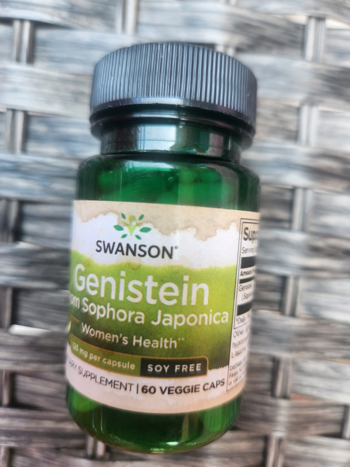 Swanson Genistein from Sophora Japonica 125 mg60 Veg Capsules brand new 2 Avail