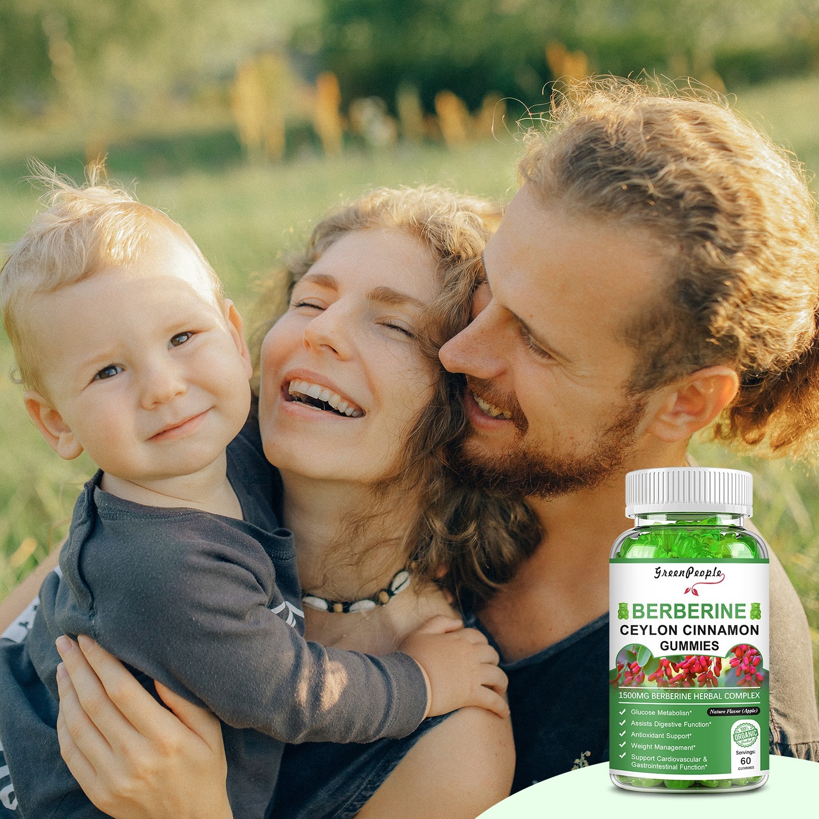 Berberine HCl with Ceylon Cinnamon & Chromium Gummies – Blood Sugar Support