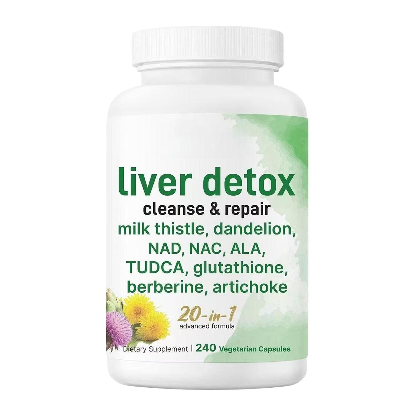 Liver Detox, 60 Veggie Capsules|20-in-1 innovative Complex Liver Cleanse & Re…