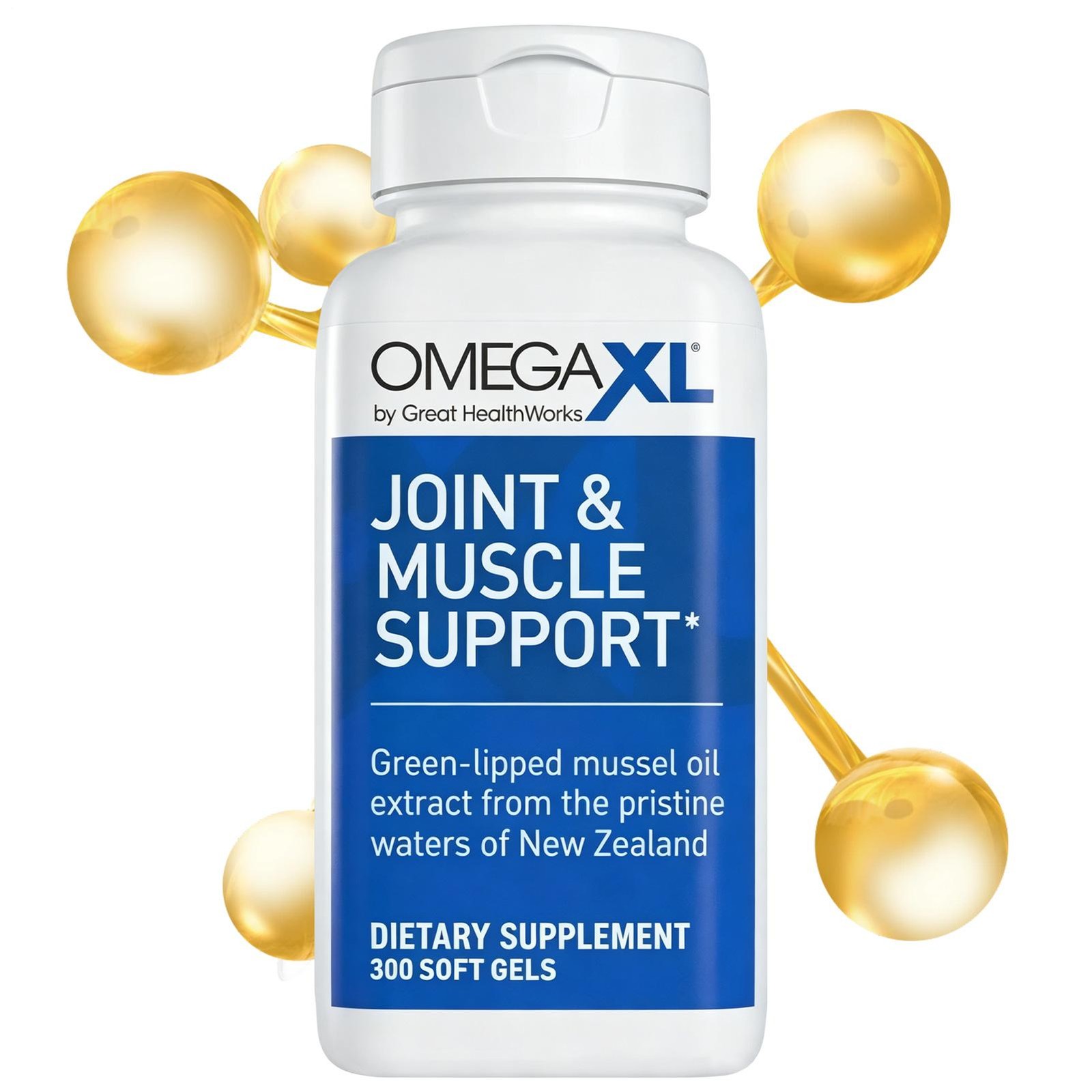 Omega XL 300 Capsules Green Lipped Mussel Joint & Muscle Relief Supplement