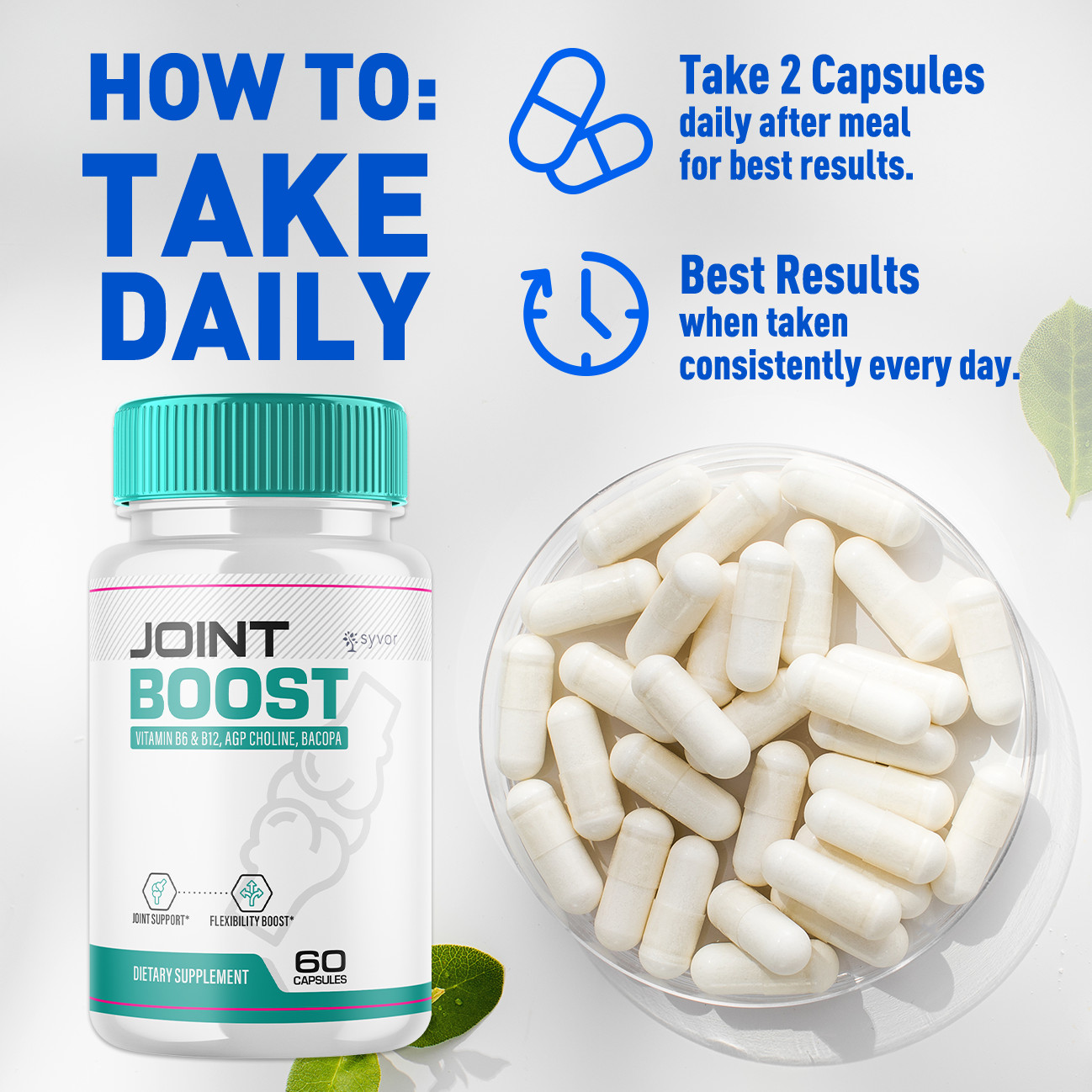 (5 Pack) Joint boost Advanced Support Formula Mobility Supplement 300 Capsules