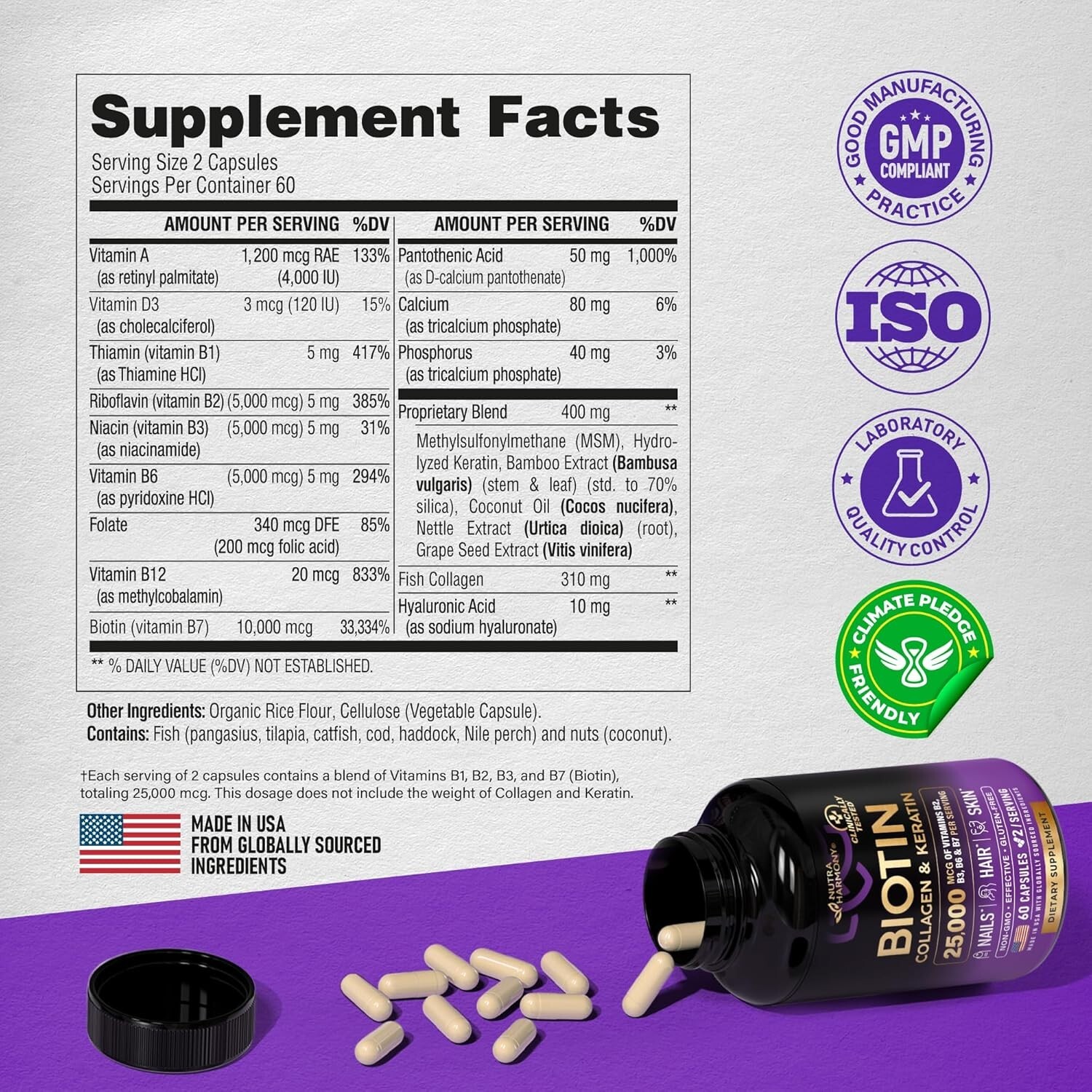 Biotin + Collagen – – Radiant Skin Anti-aging Softgelsules 60 – Softgelsules.