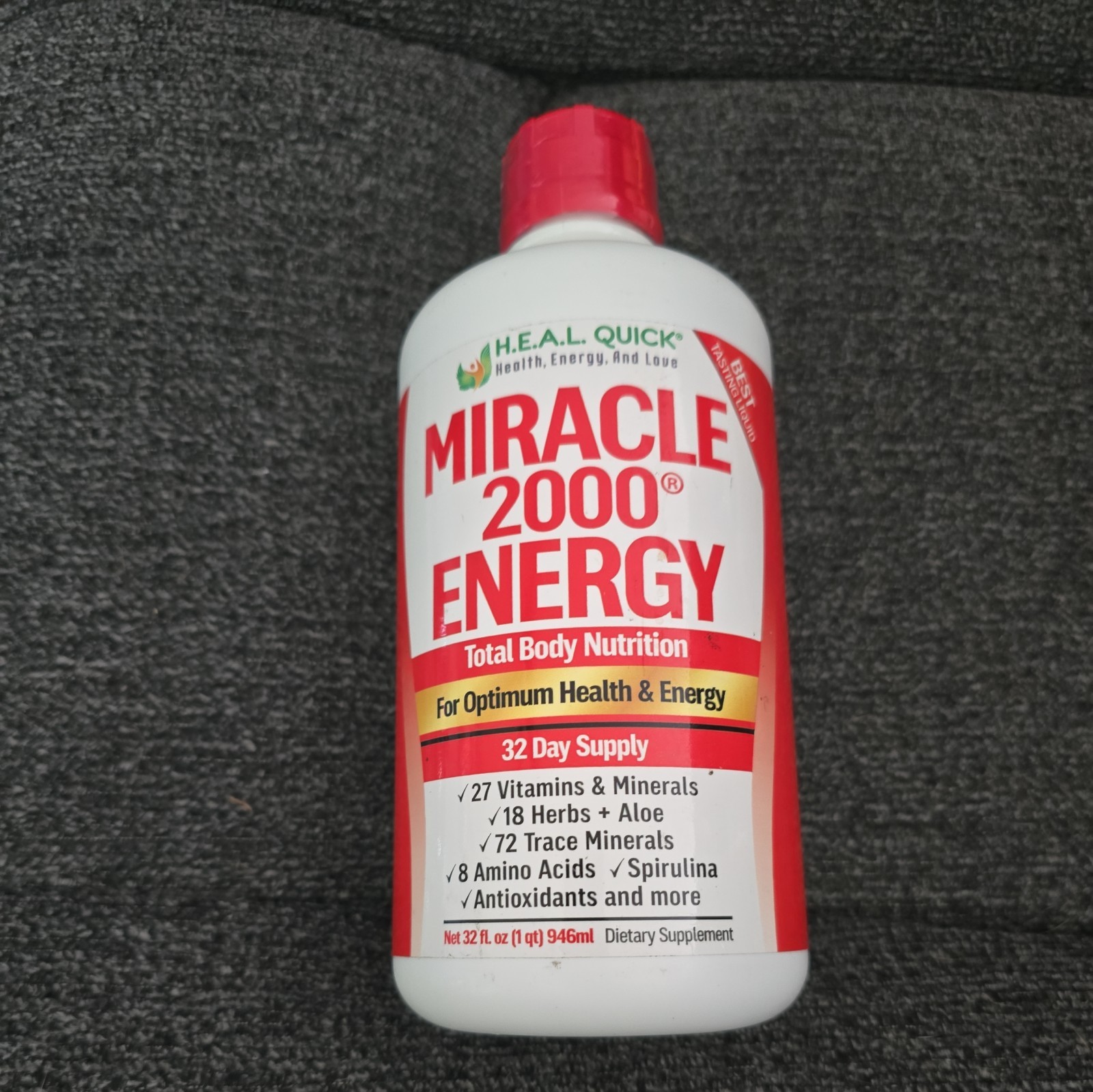 Century Systems Miracle 2000 Energy Total Body Liquid Nutrition 32 Oz (BN46)